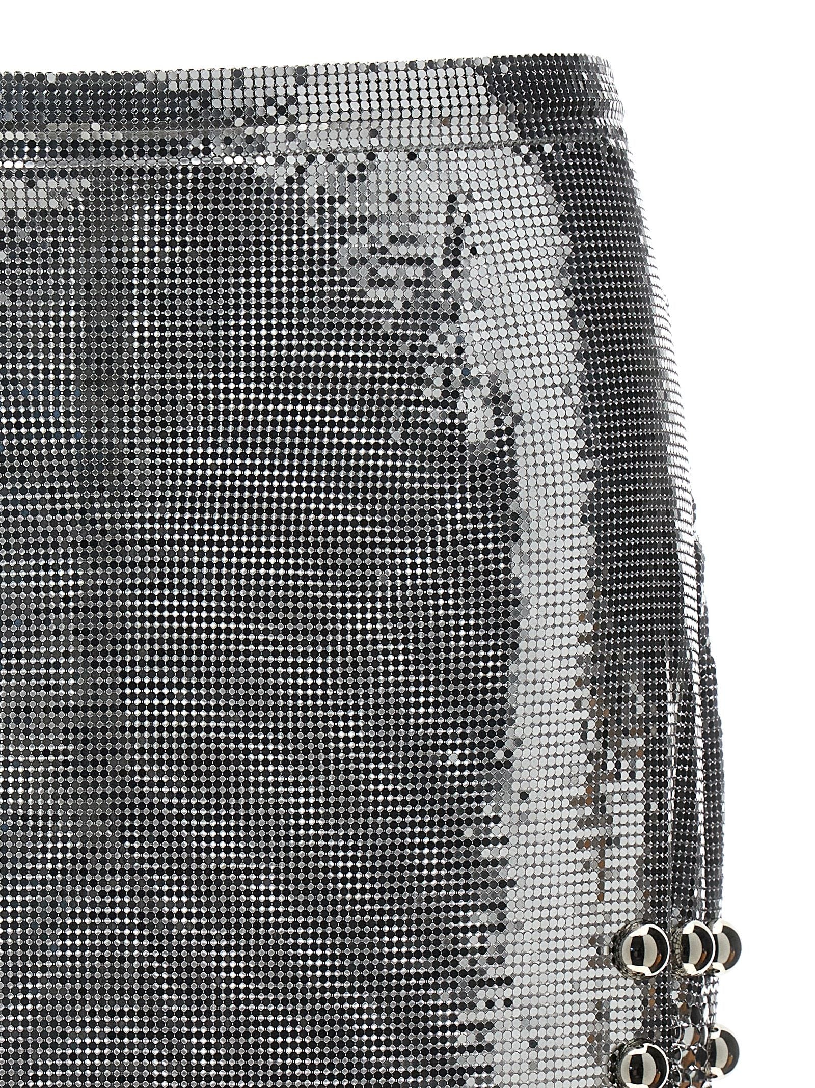 Paco Rabanne Metallic Mesh Skirt