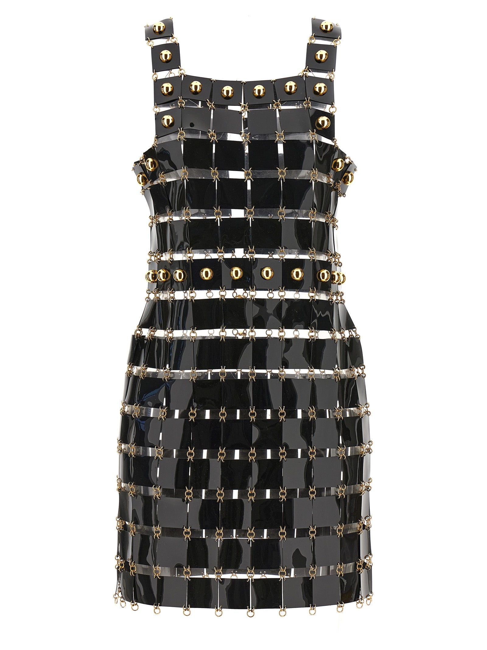 Paco Rabanne Vinyl Check Dress