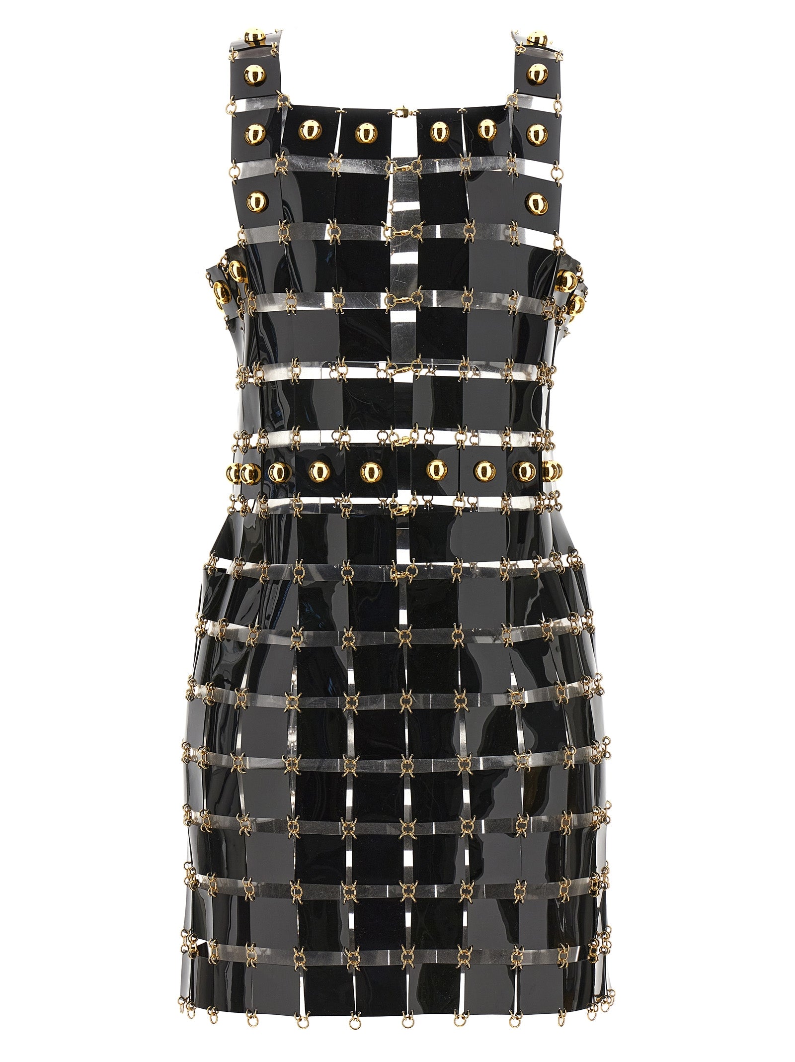 Paco Rabanne Vinyl Check Dress