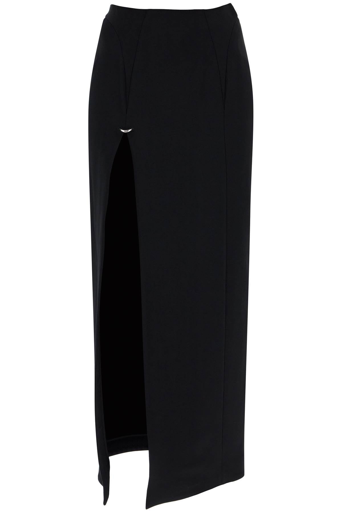 Mugler Long Skirt With Piercing Detail