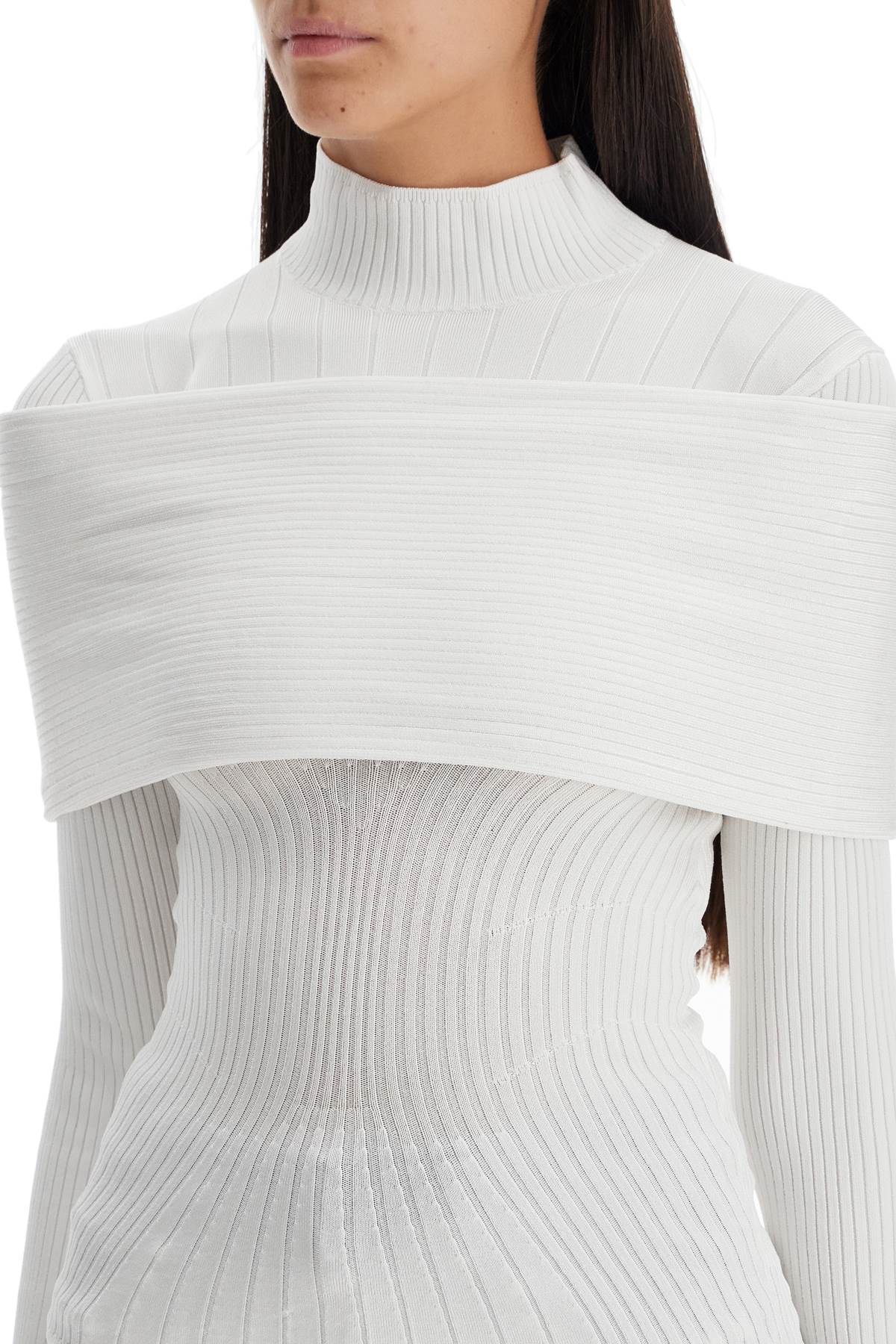 Mugler Long-Sleeved Top With Off-