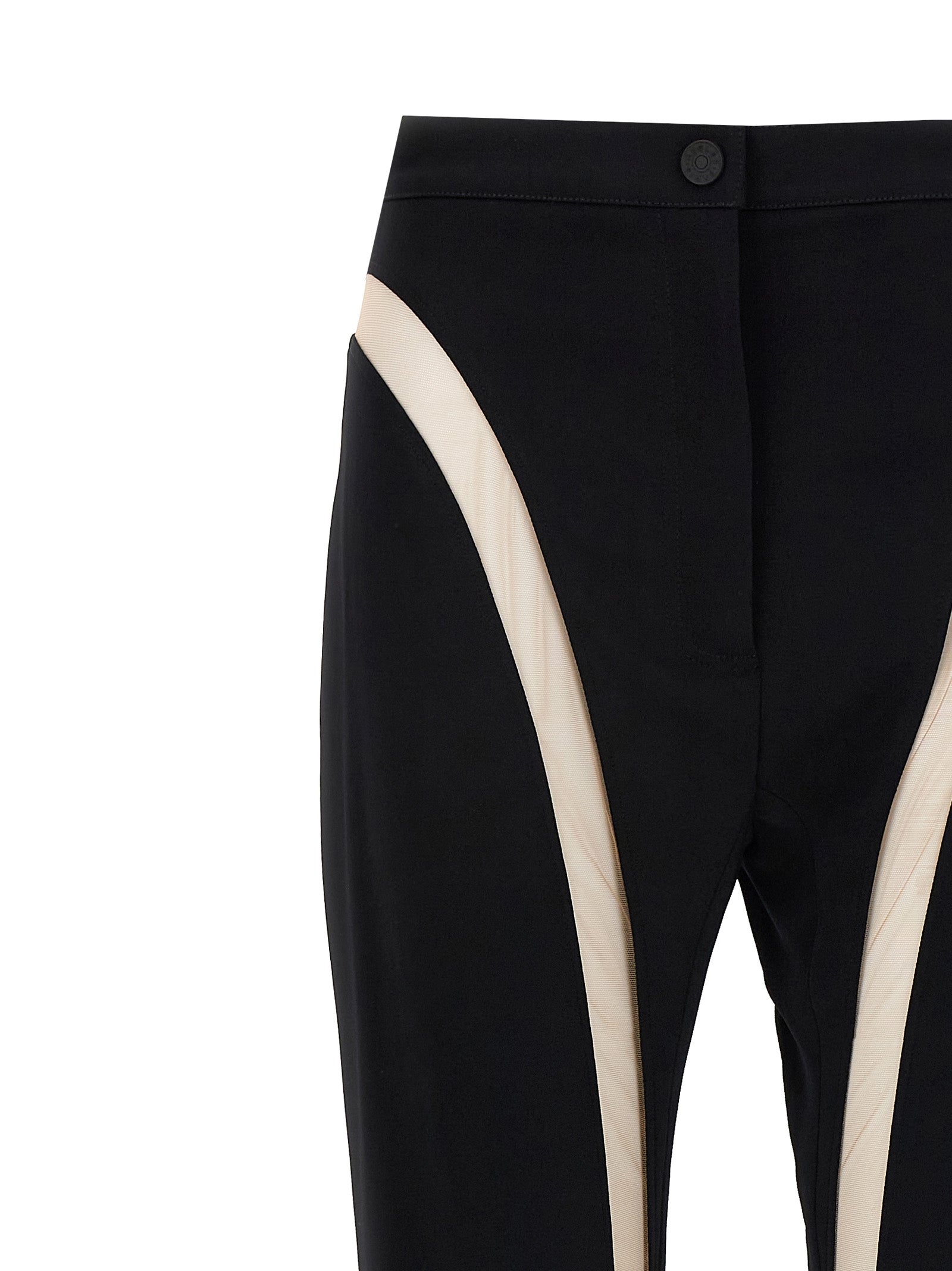 Mugler Mesh Insert Leggings