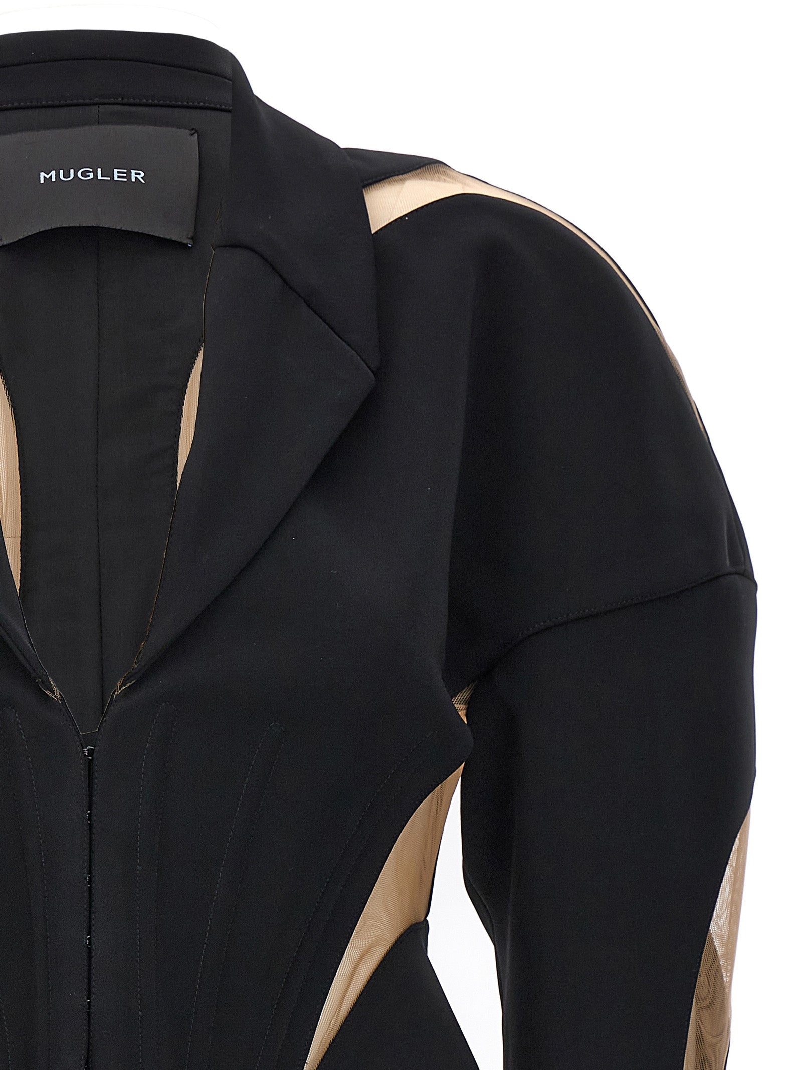 Mugler Mesh Insert Blazer