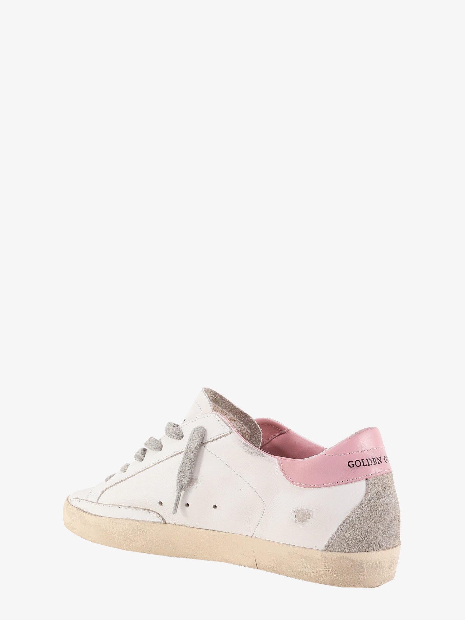 Golden Goose Super Star Leather Sneakers With Side Logo