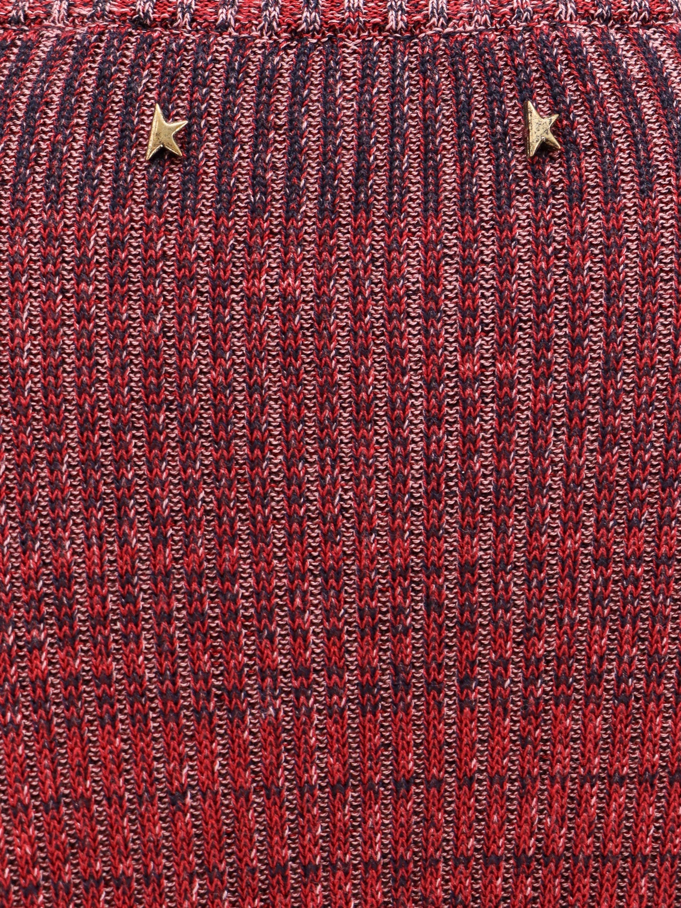 Golden Goose Knitted Multicolor Mini Dress With Stars Detail