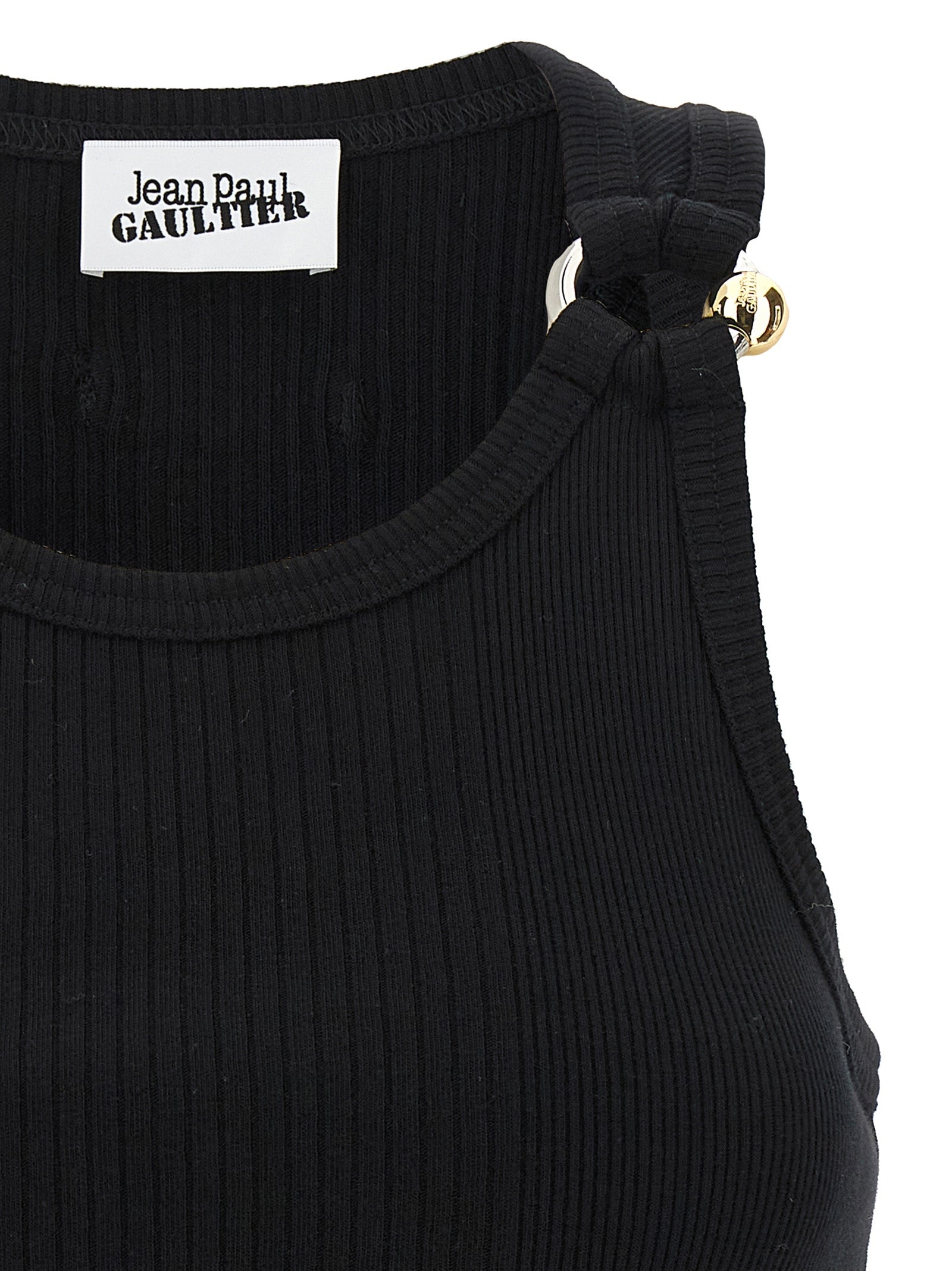 Jean Paul Gaultier 'Black Piercing' Tank Top
