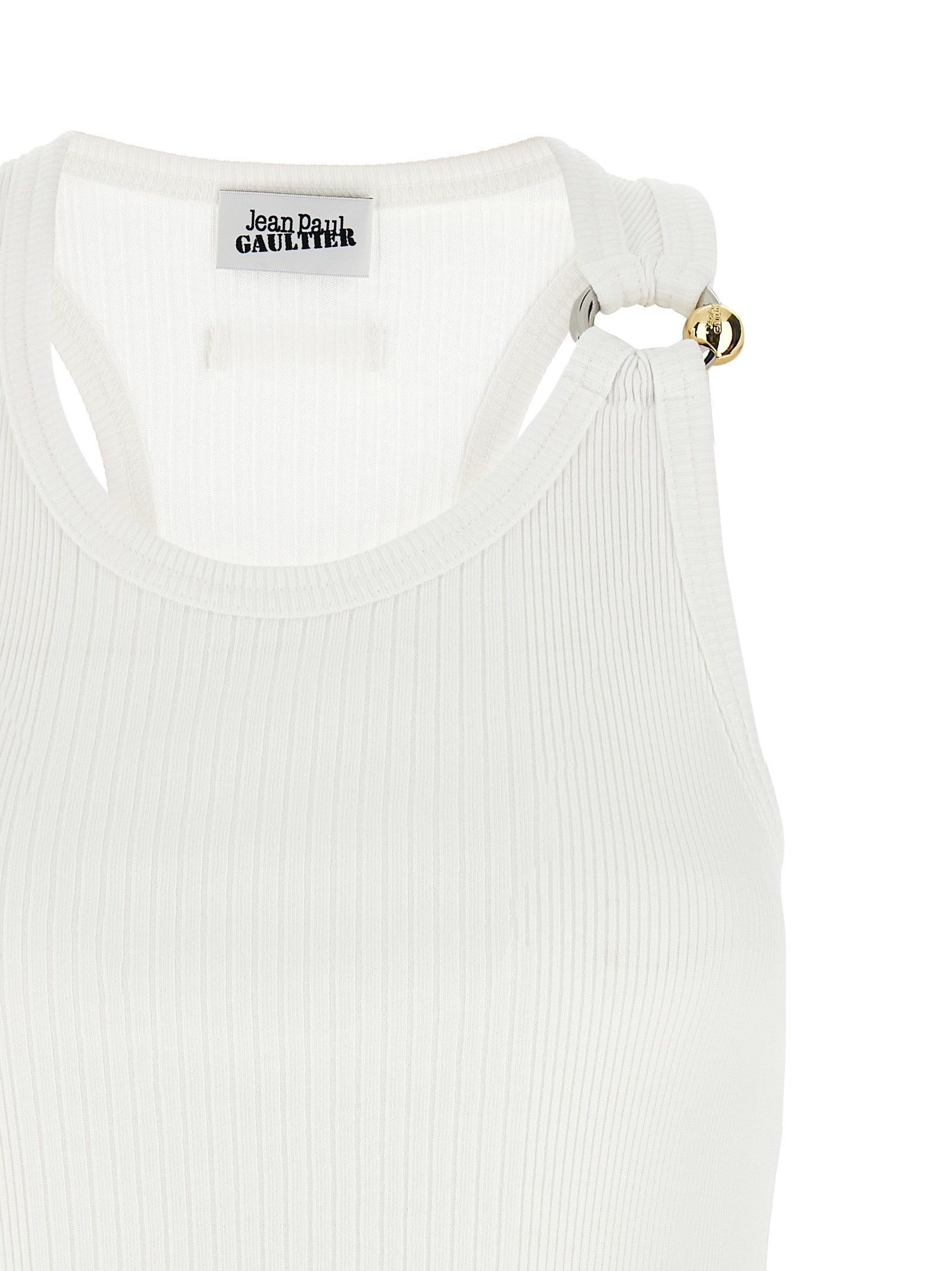 Jean Paul Gaultier 'Black Piercing' Tank Top