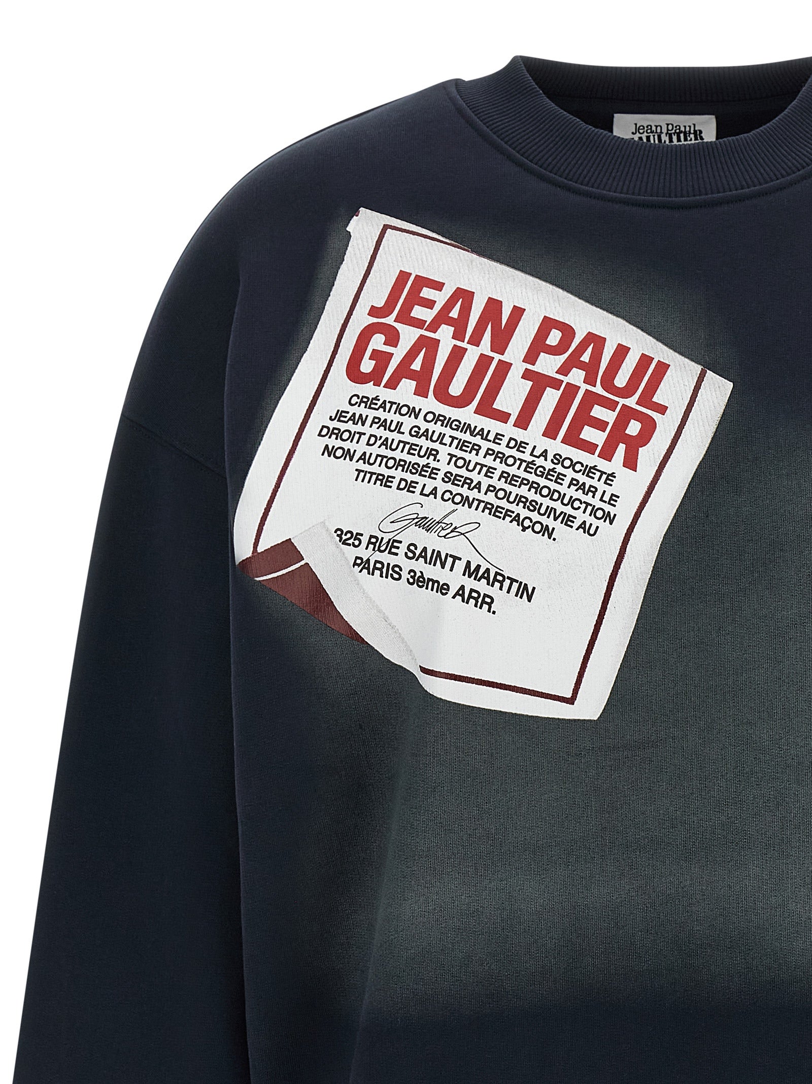 Jean Paul Gaultier 'The Blue Gaultier Label' Sweatshirt