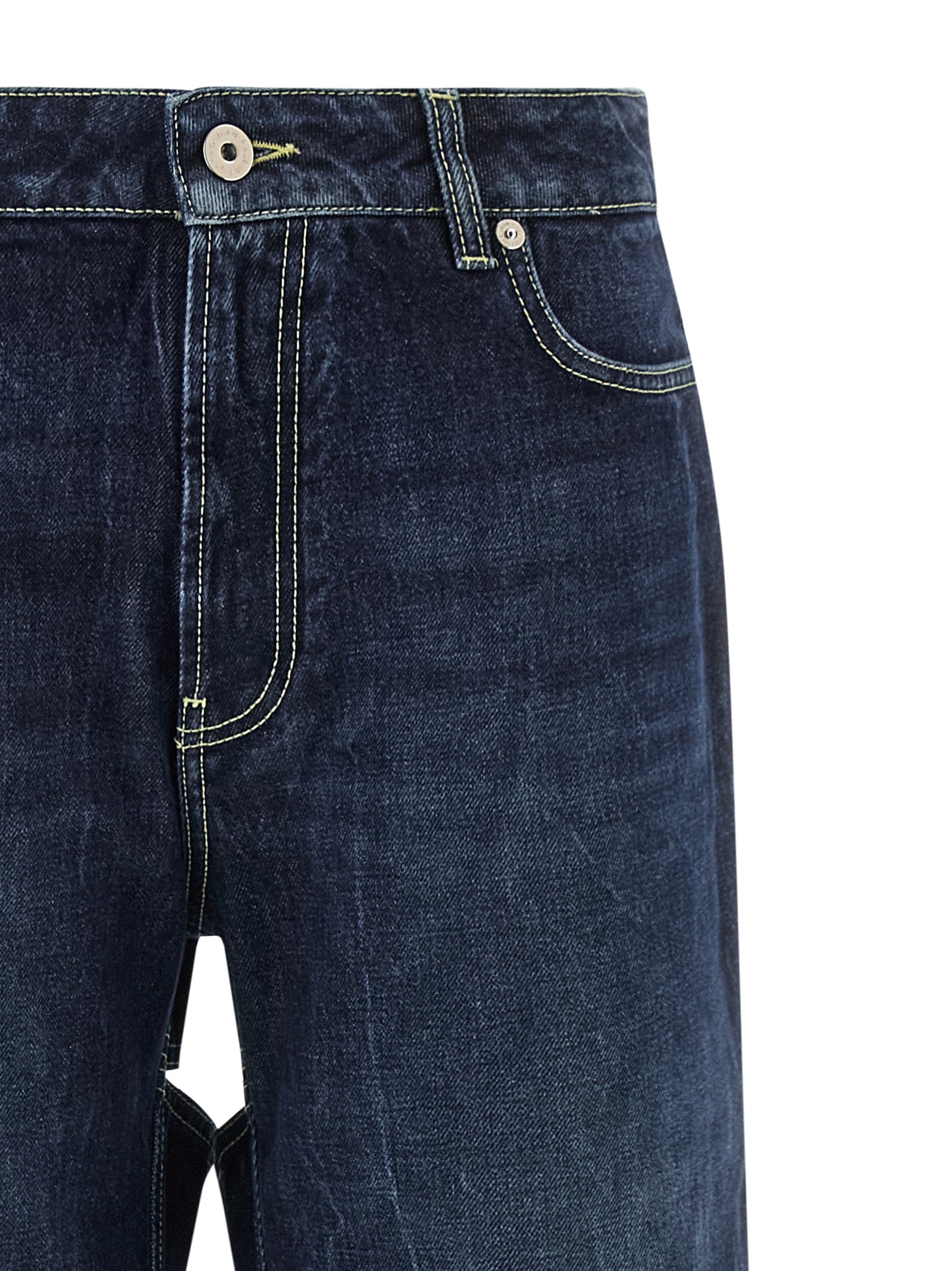 Jean Paul Gaultier 'The Blue Cut-Out' Jeans