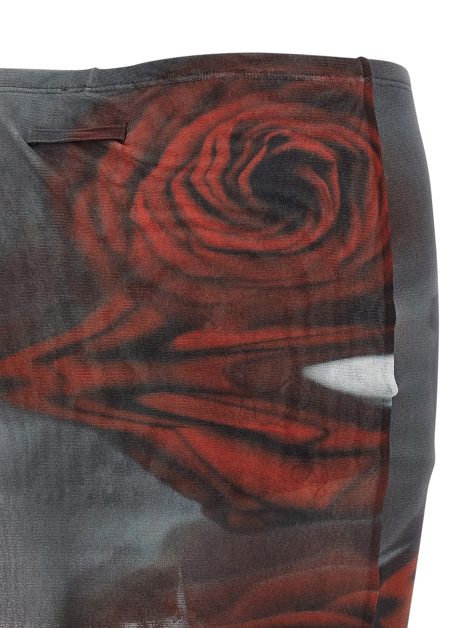 Jean Paul Gaultier 'The Red Blurry Roses' Skort