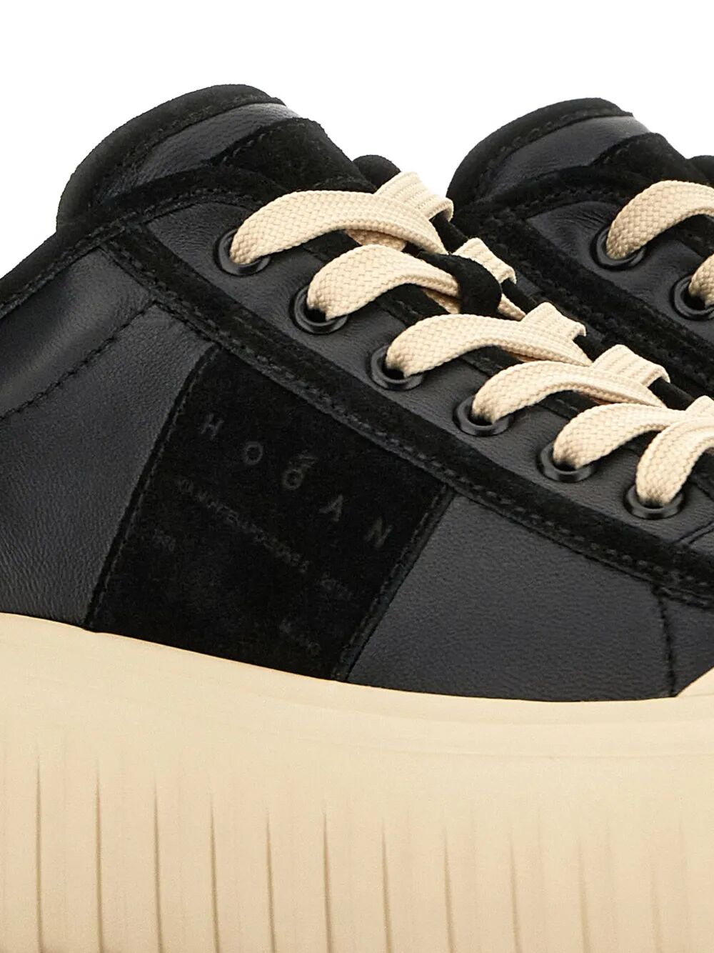 Hogan H-stripes Nappa Leather And Suede Sneakers