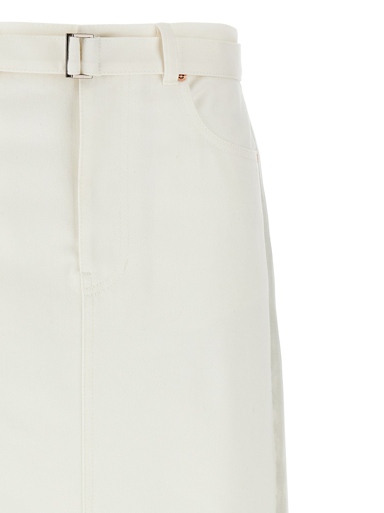 Sacai Pleated Denim Skirt