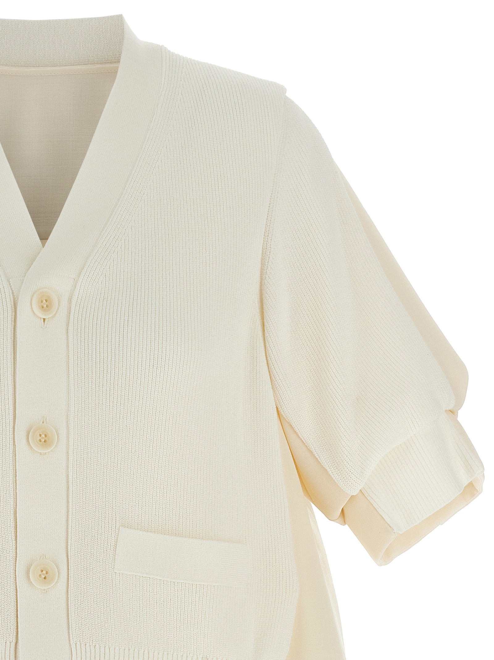 Sacai 'Suiting Mix Knit' Cardigan