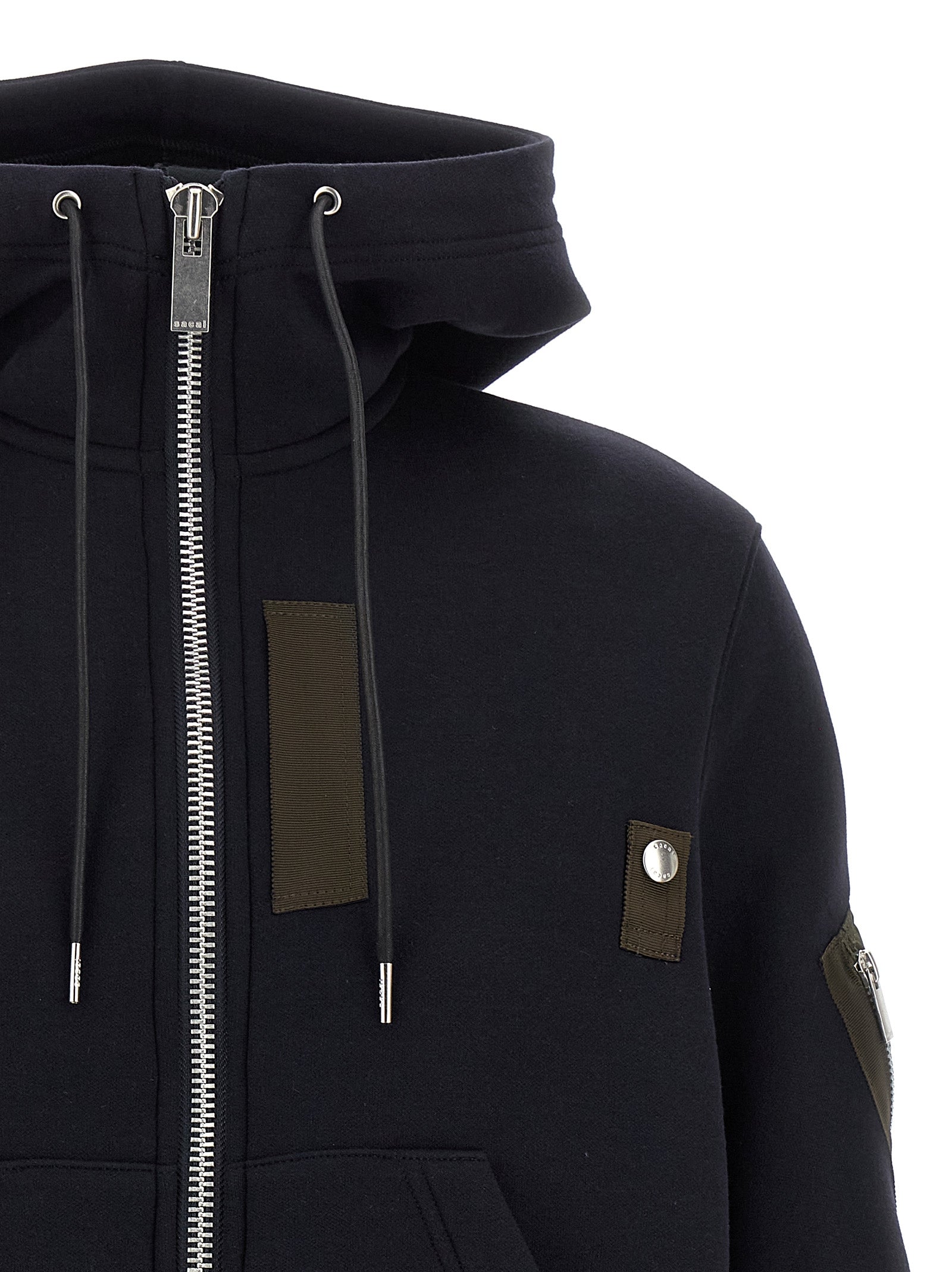 Sacai 'Sponge' And Nylon Hoodie