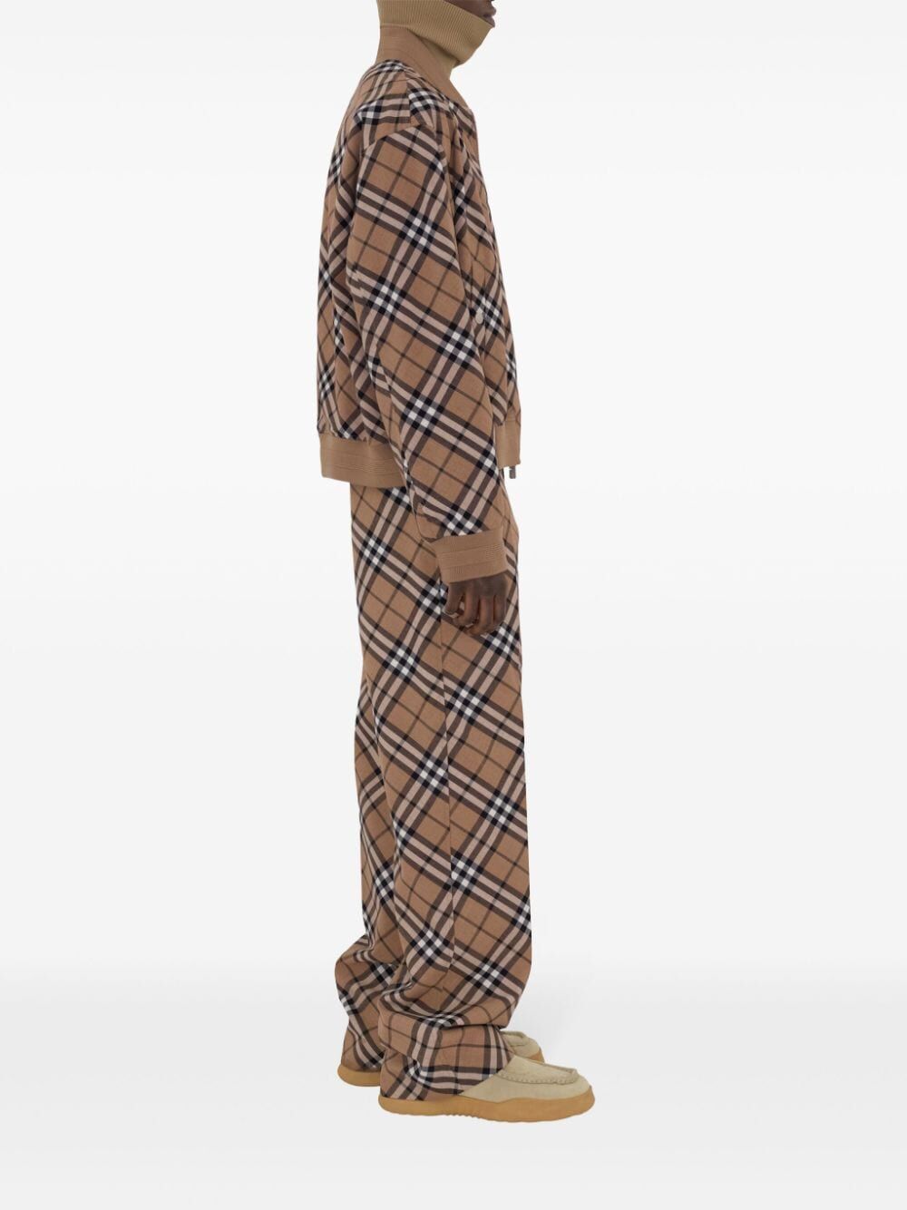 Burberry Check Wool Blend Harrington Jacket