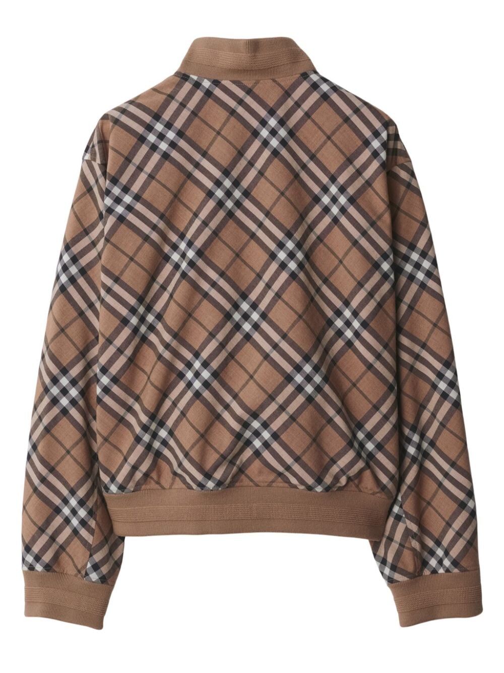 Burberry Check Wool Blend Harrington Jacket