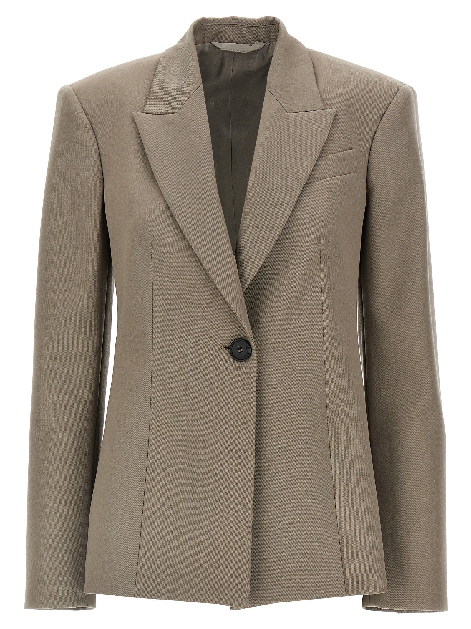 The Attico Single-Breasted Wool Blazer