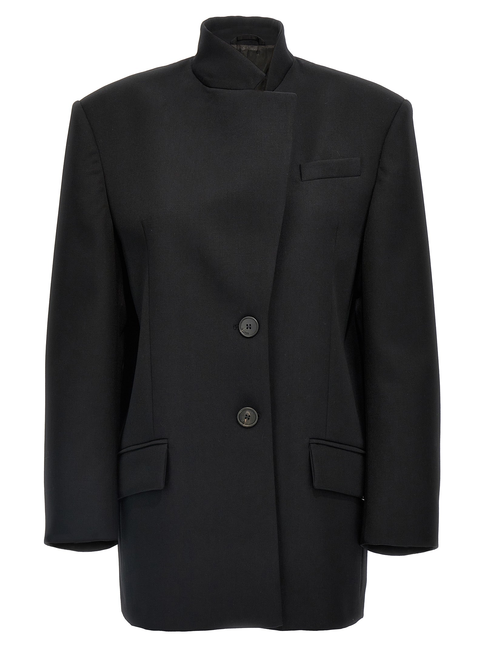 The Attico Single-Breasted Wool Blazer