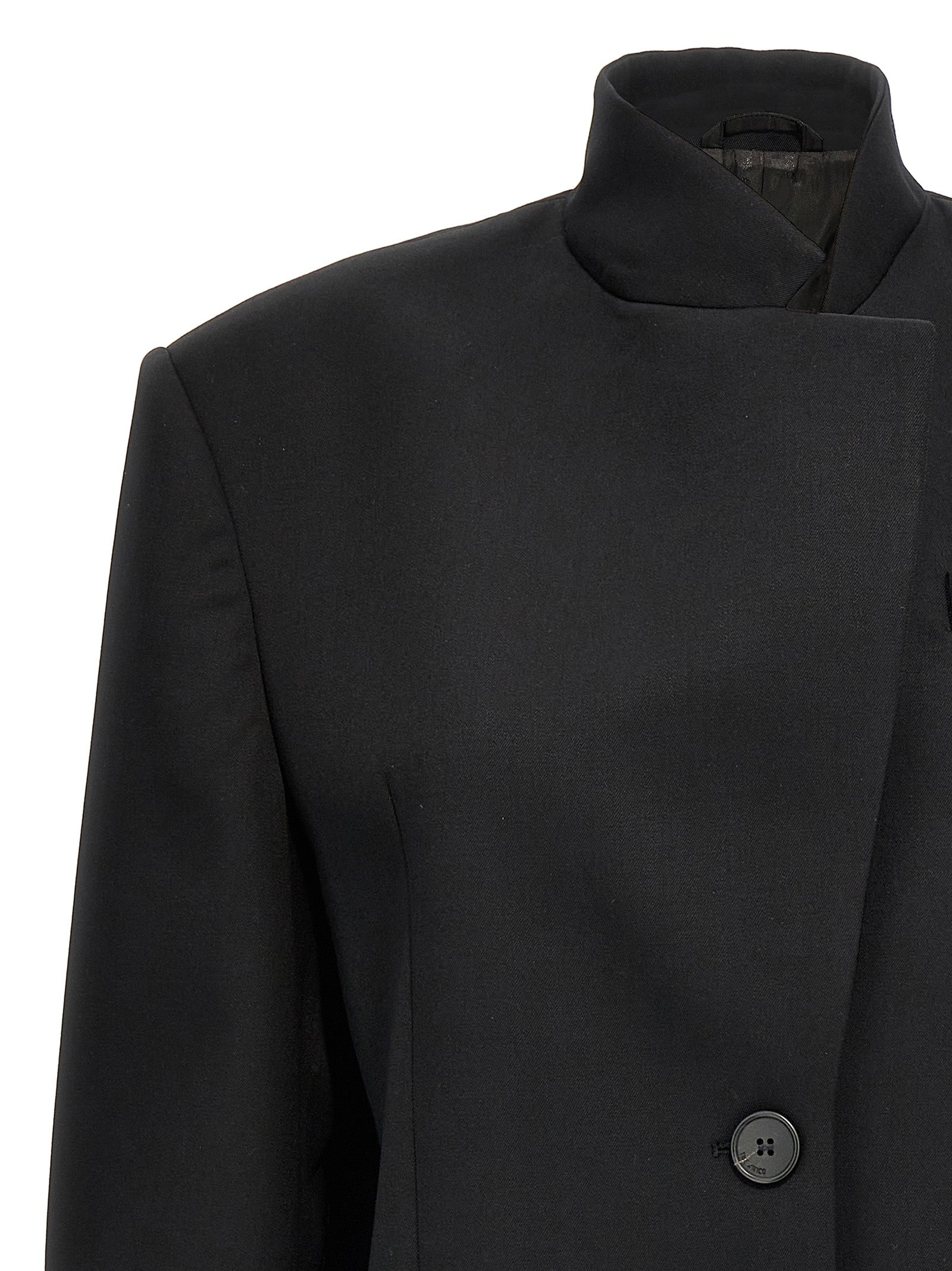 The Attico Single-Breasted Wool Blazer