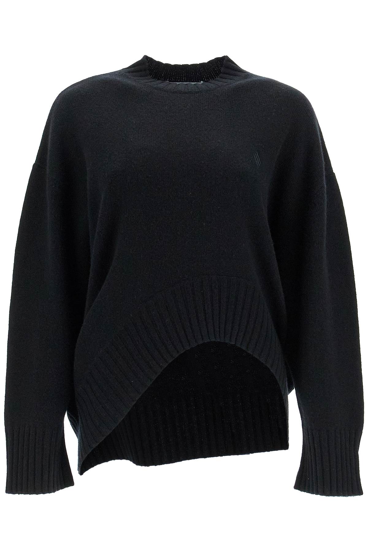 The Attico Asymmetric Wool And Cashmere Pullover