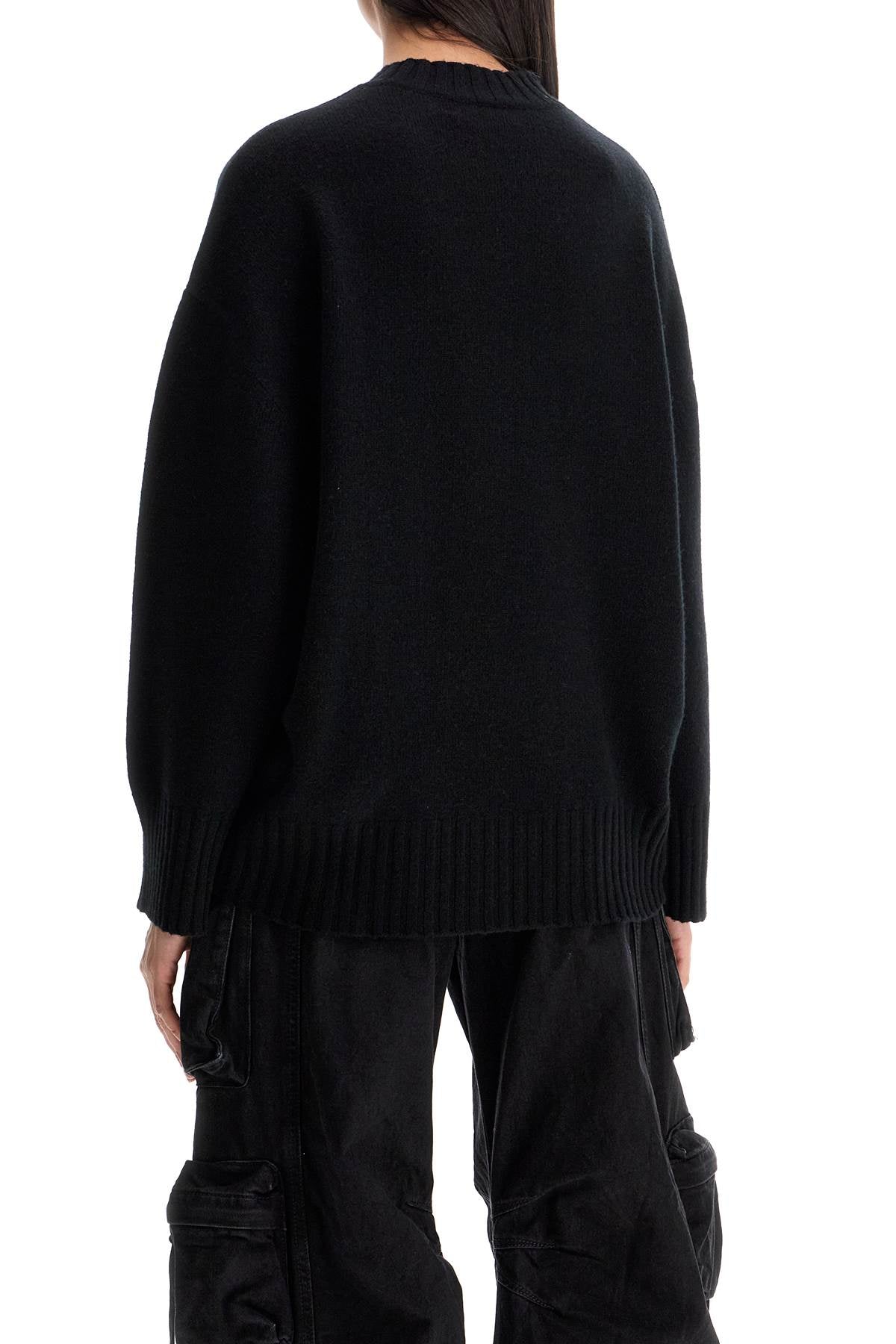 The Attico Asymmetric Wool And Cashmere Pullover