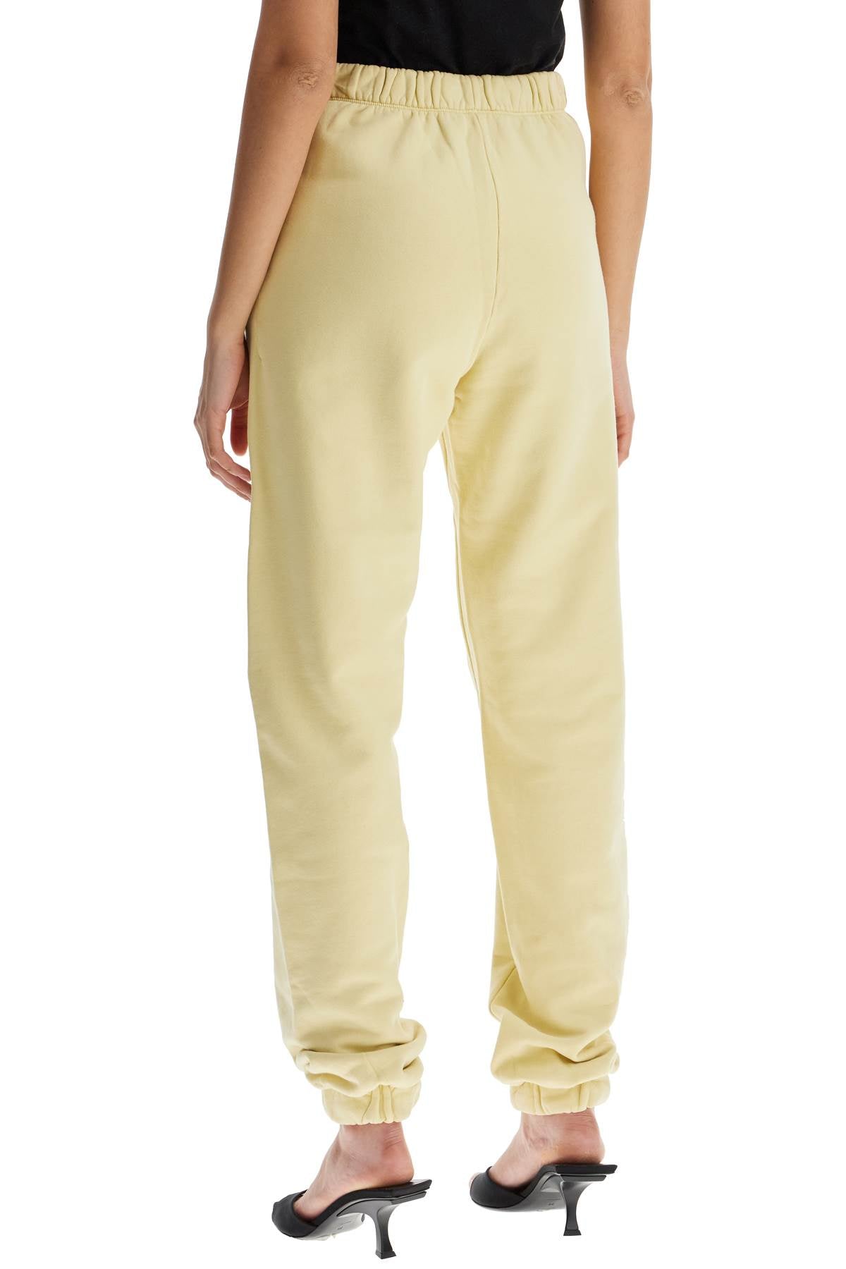 The Attico High Waist Loose Yellow Cotton Pants