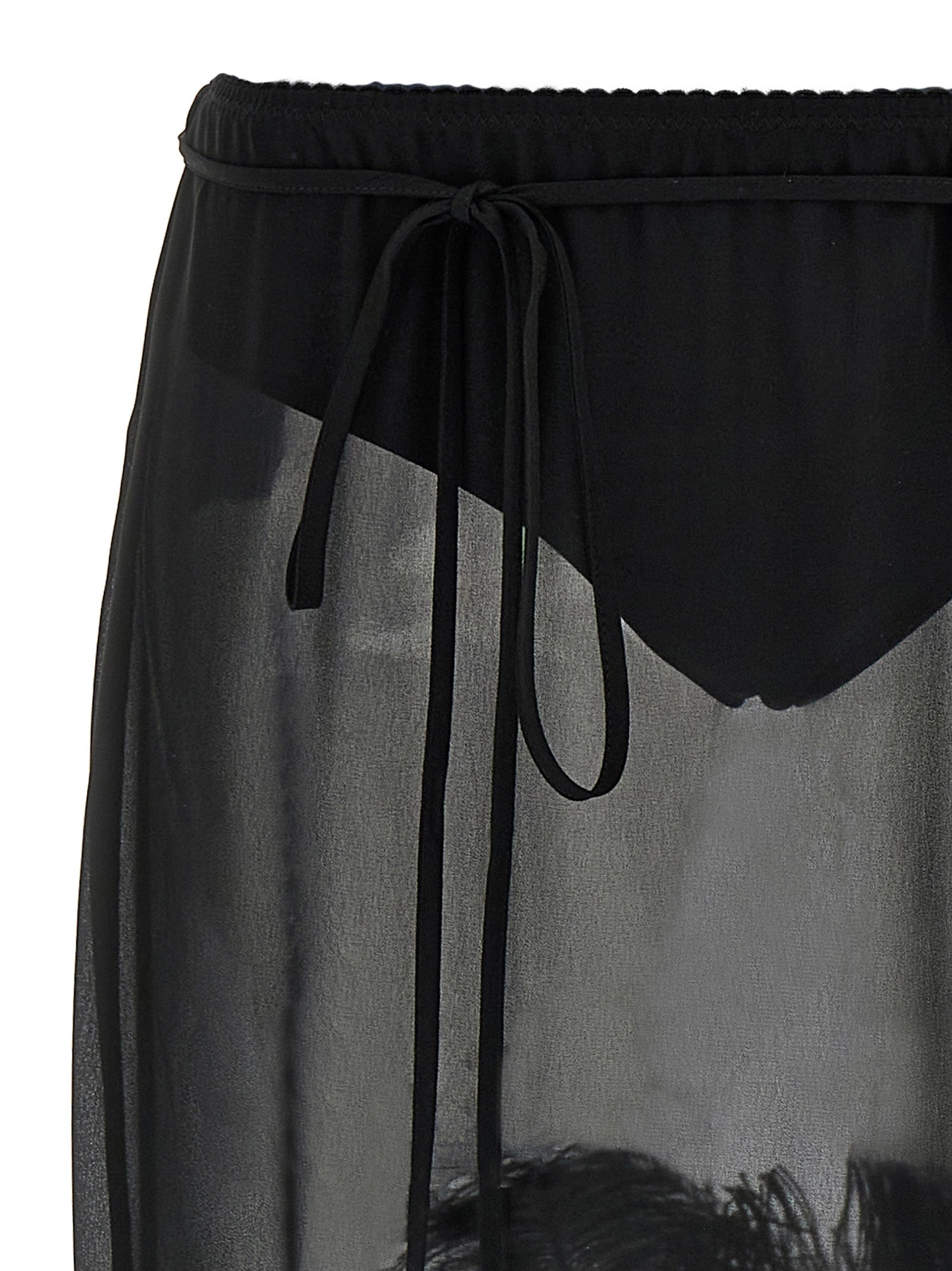 The Attico Feather Midi Skirt