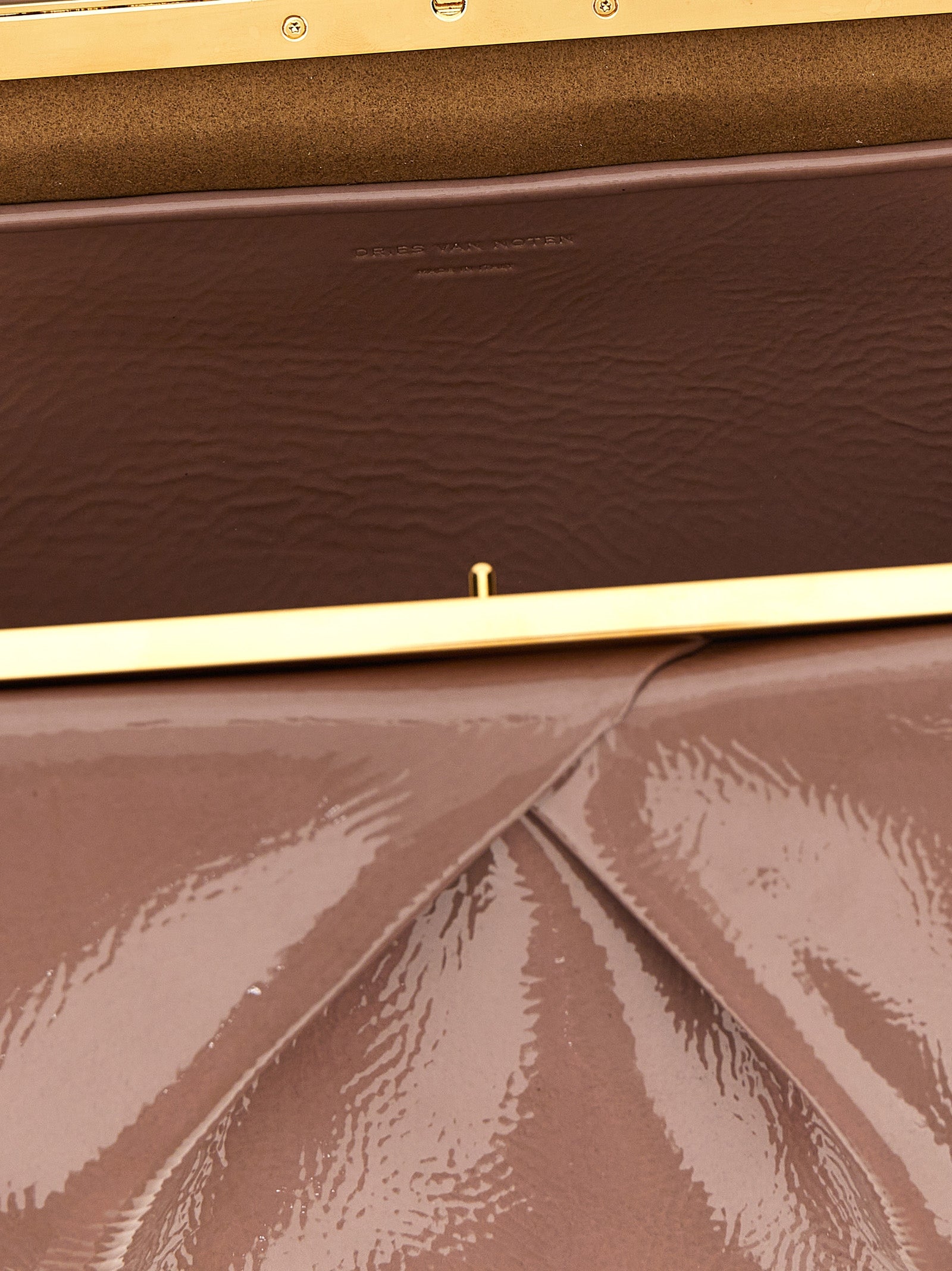 Dries Van Noten  Patent Clutch