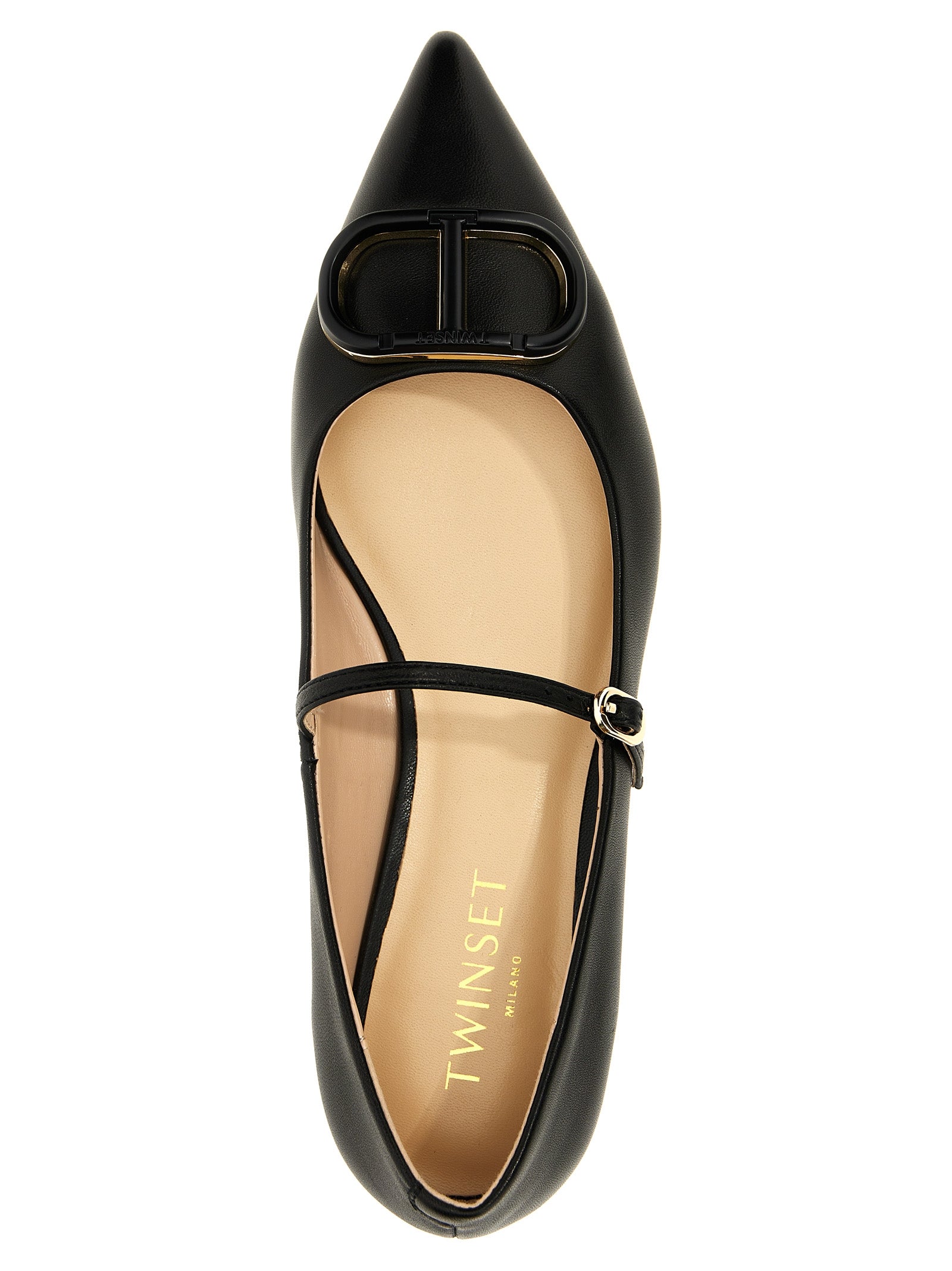 Twin Set 'Oval T' Ballet Flats