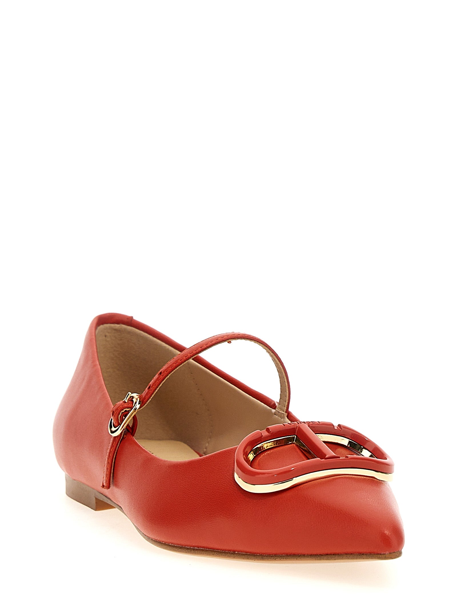 Twin Set 'Oval T' Ballet Flats