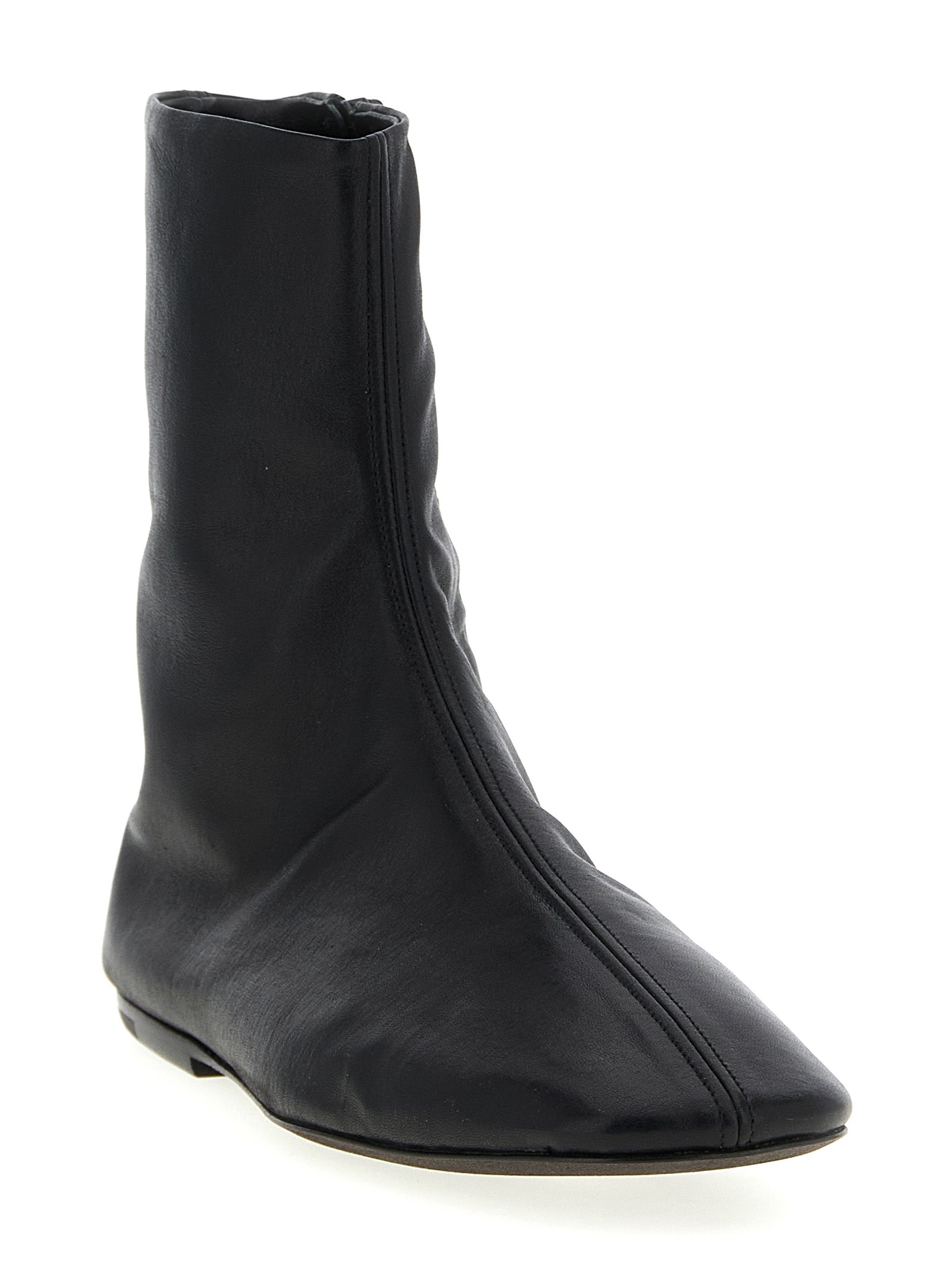 Dries Van Noten  Leather Ankle Boots
