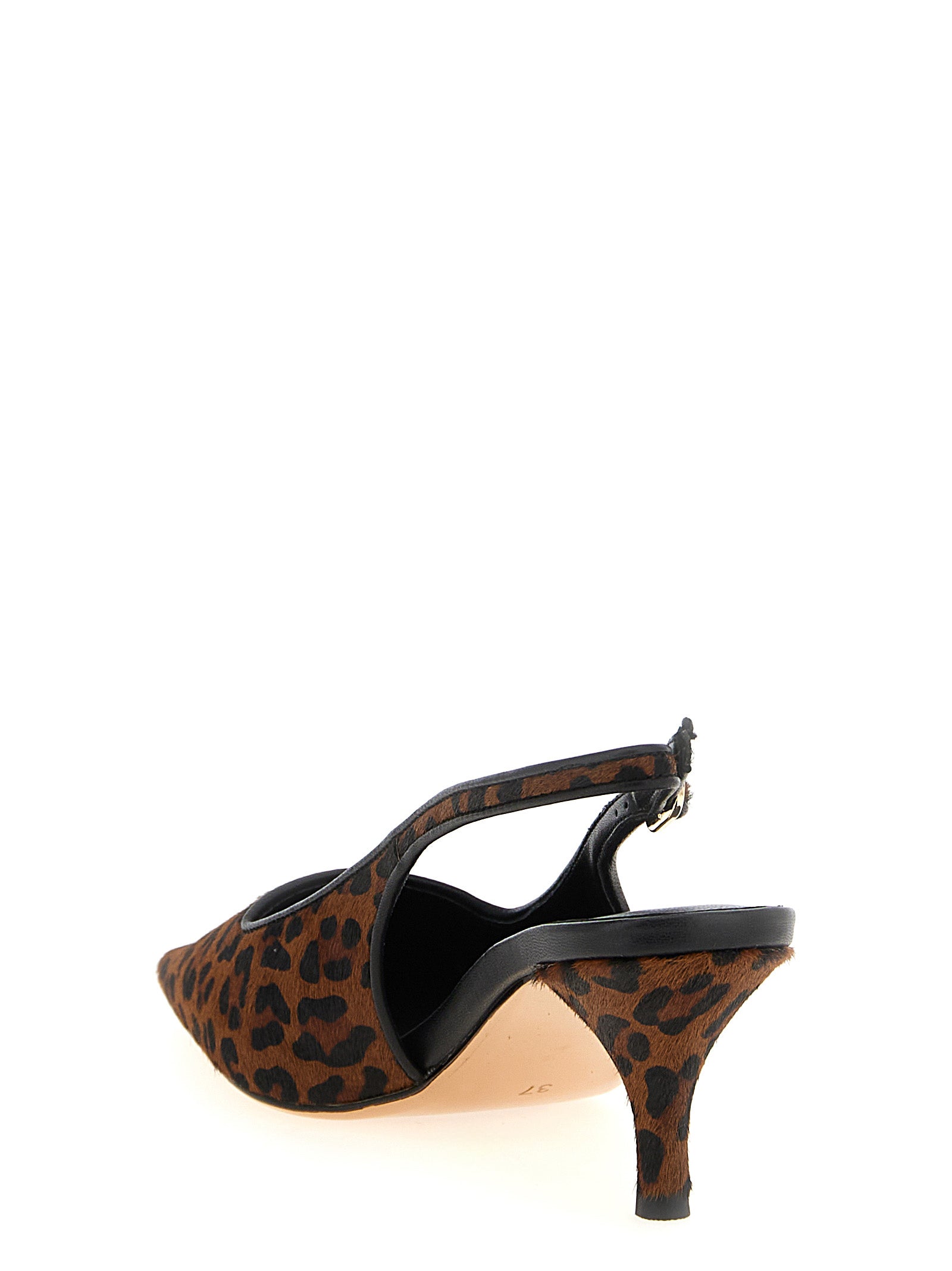 Twin Set Animal Print Slingbacks