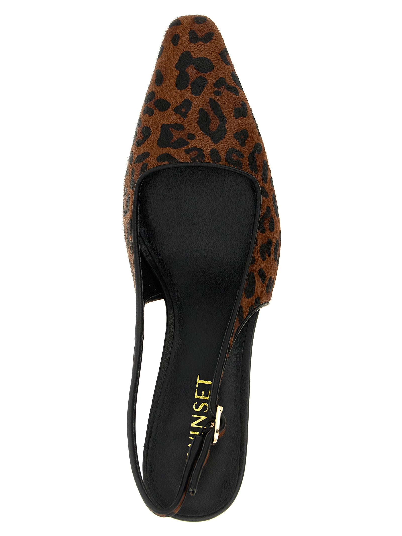 Twin Set Animal Print Slingbacks