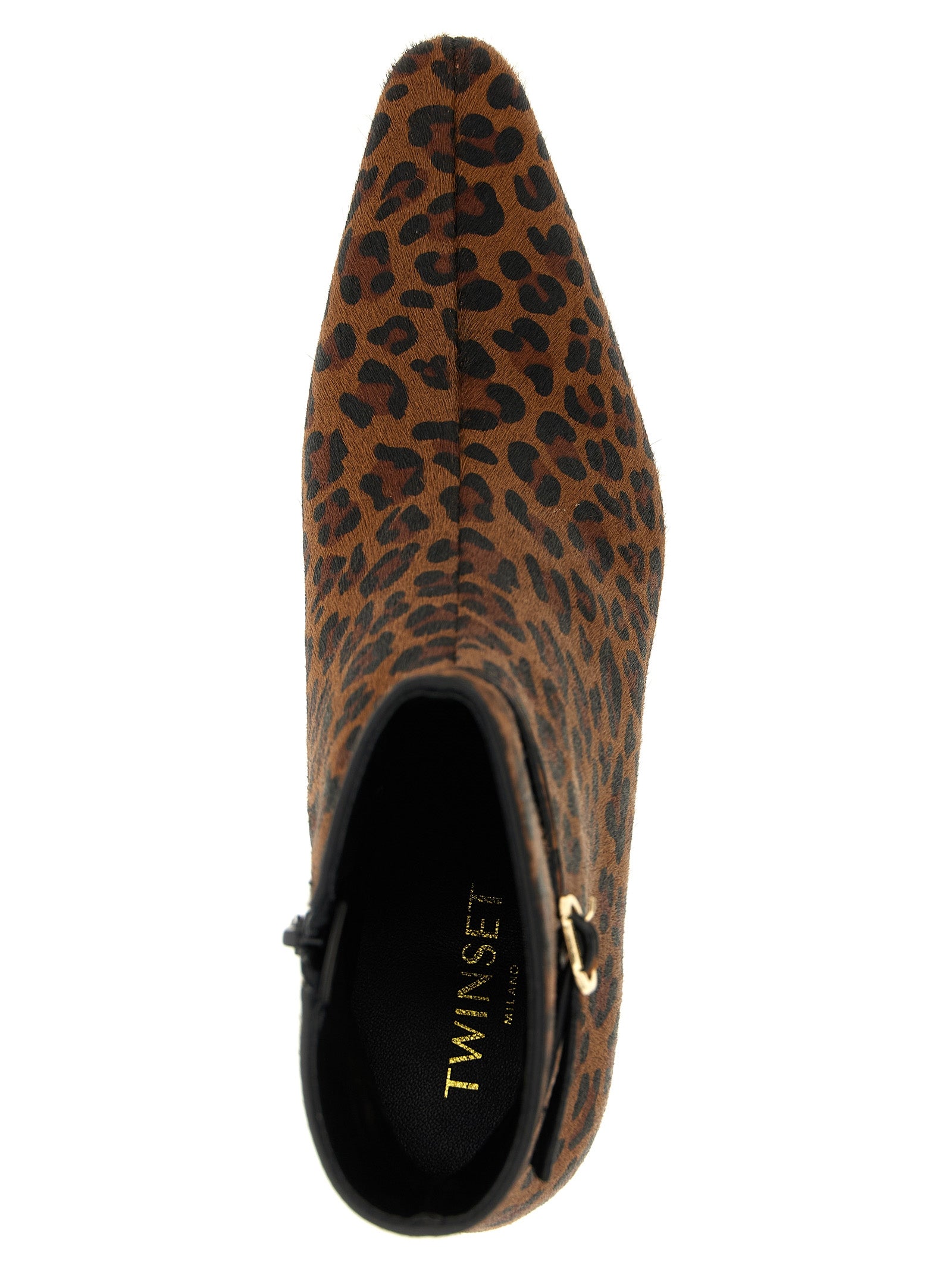 Twin Set Animal Print Ankle Boots