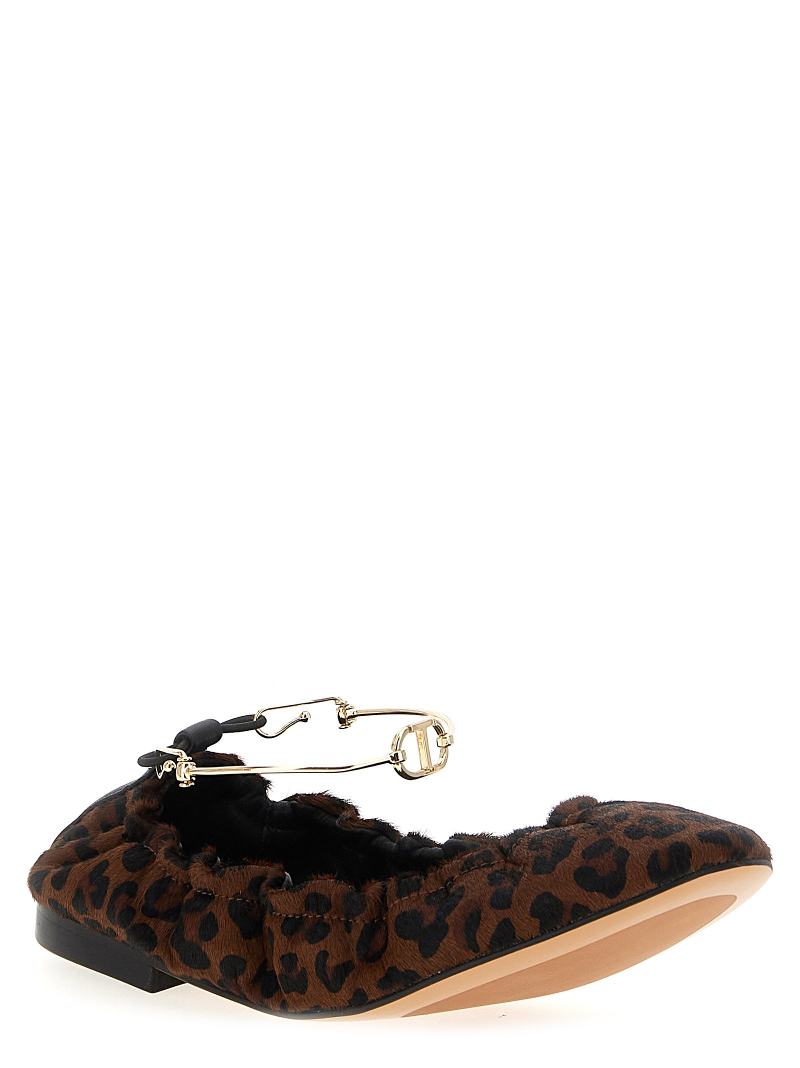 Twin Set Animal Print Ballet Flats