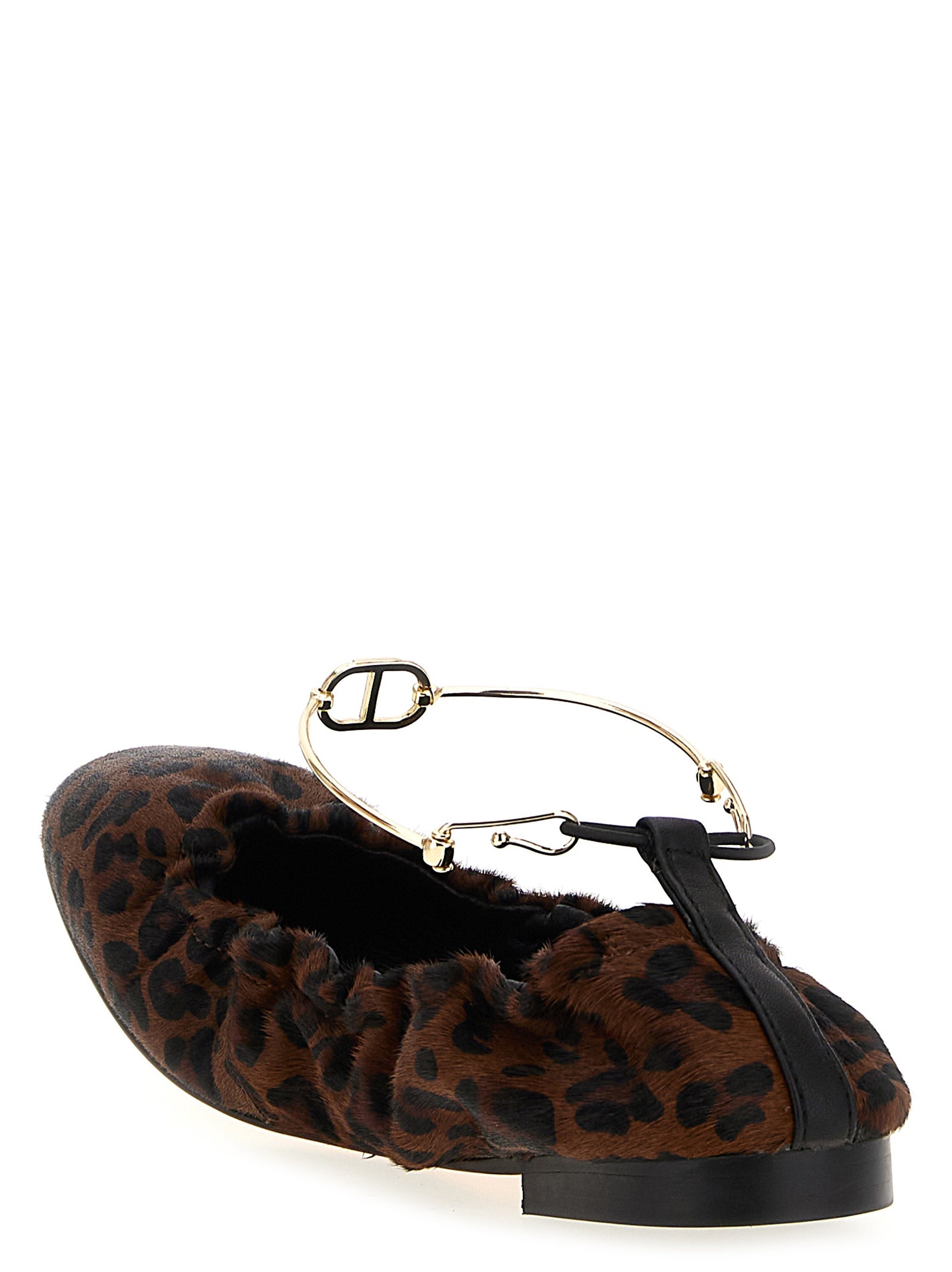 Twin Set Animal Print Ballet Flats