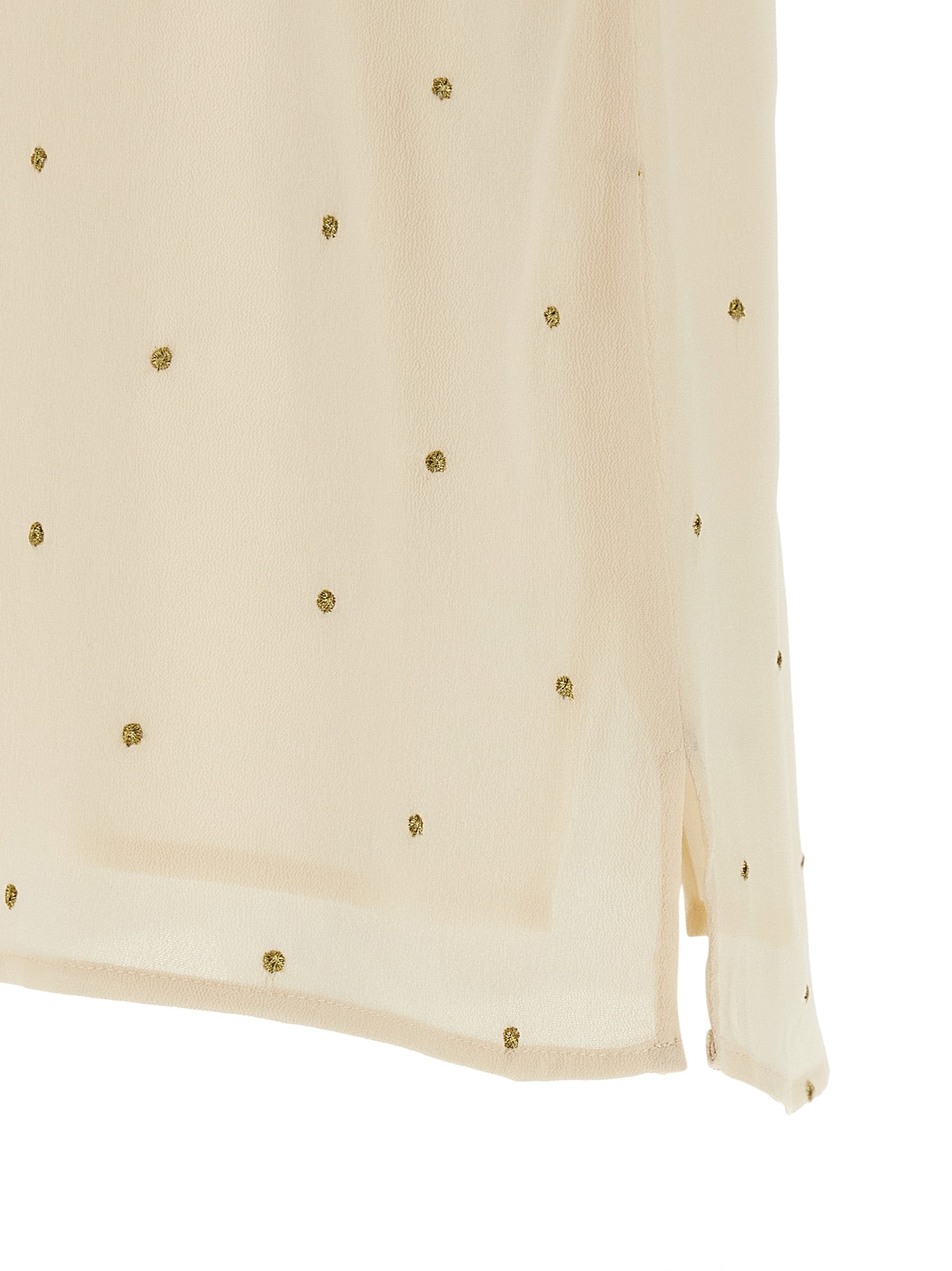 Twin Set Lurex Embroidery Tank Top