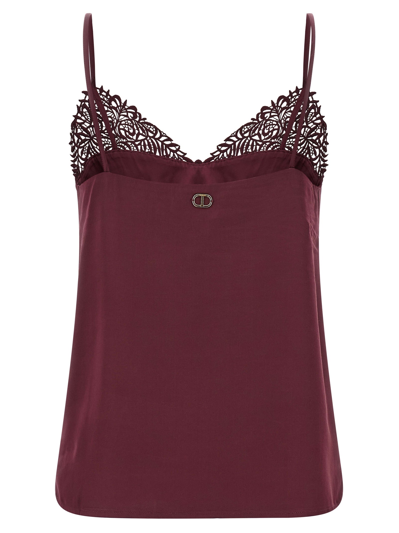 Twin Set Satin Lace Top