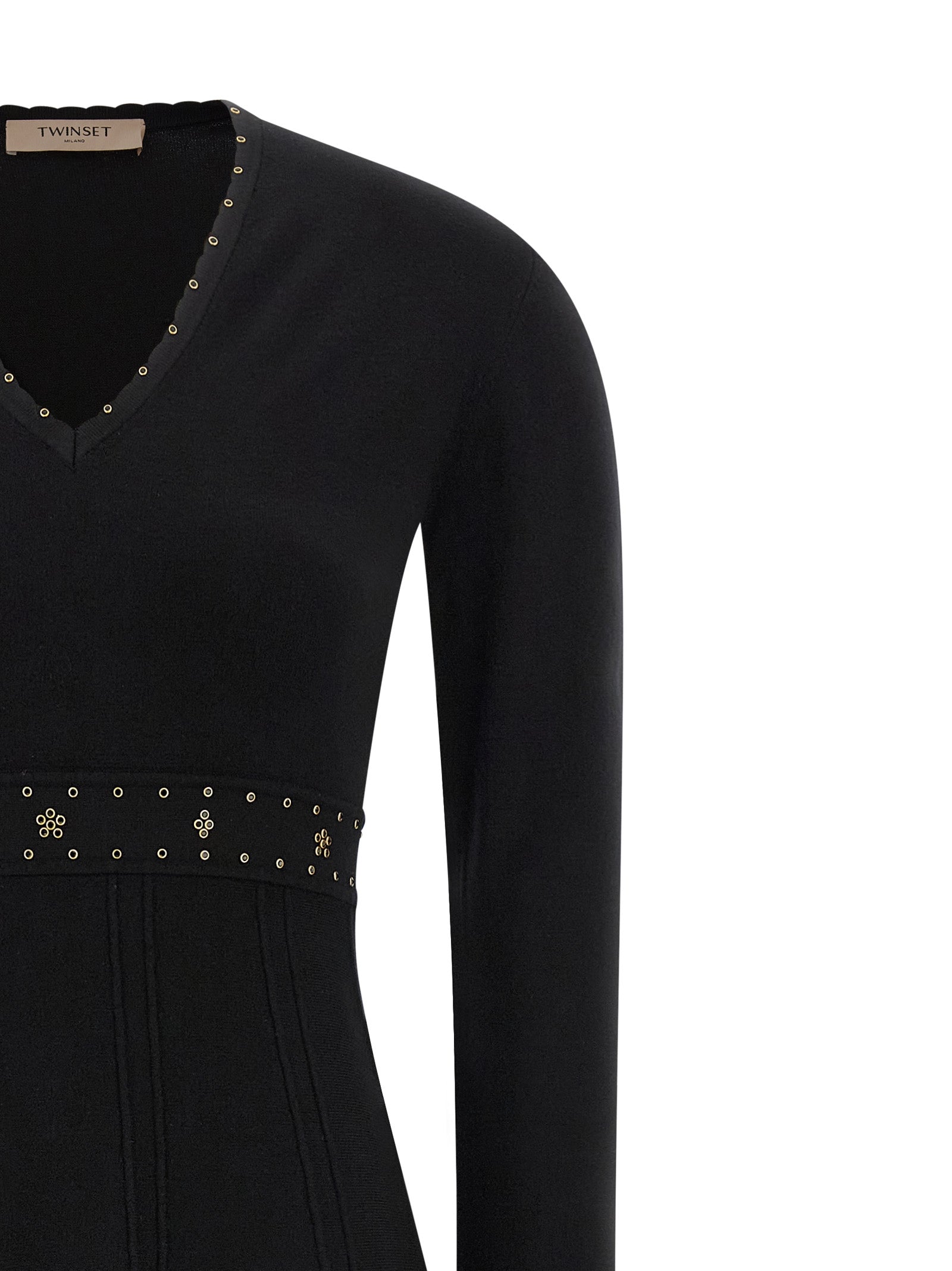 Twin Set Rhinestone Studded Dress