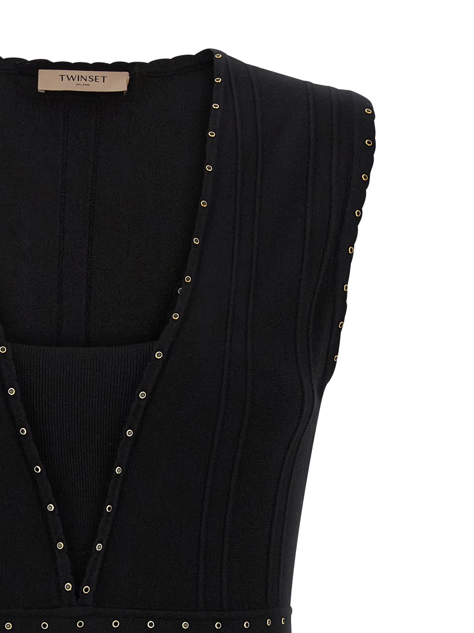 Twin Set Rhinestone Studded Dress