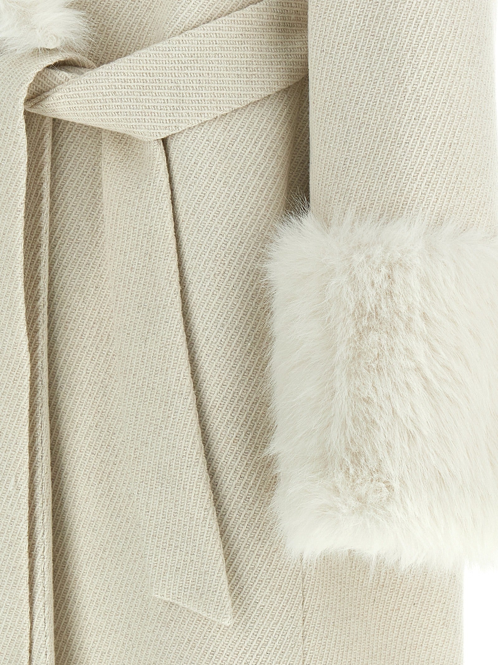 Twin Set Lamé Thread Coat