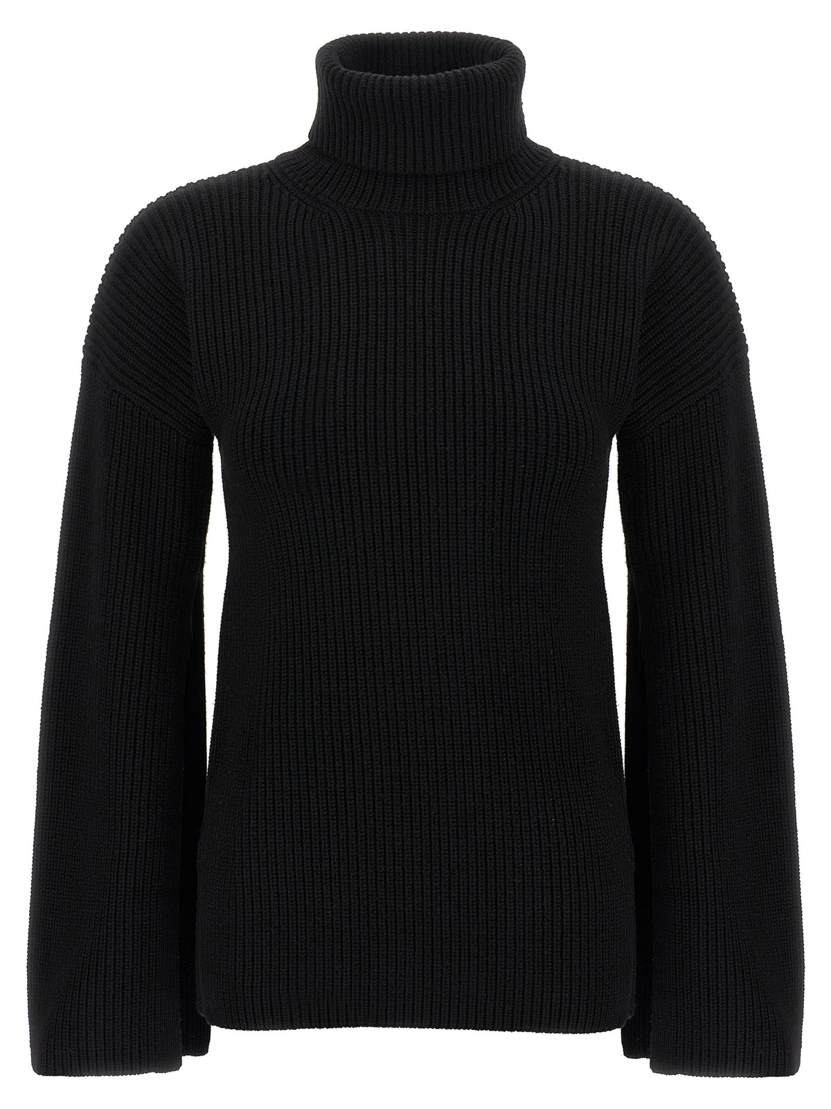 Toteme Ribbed Wool Turtleneck Sweater