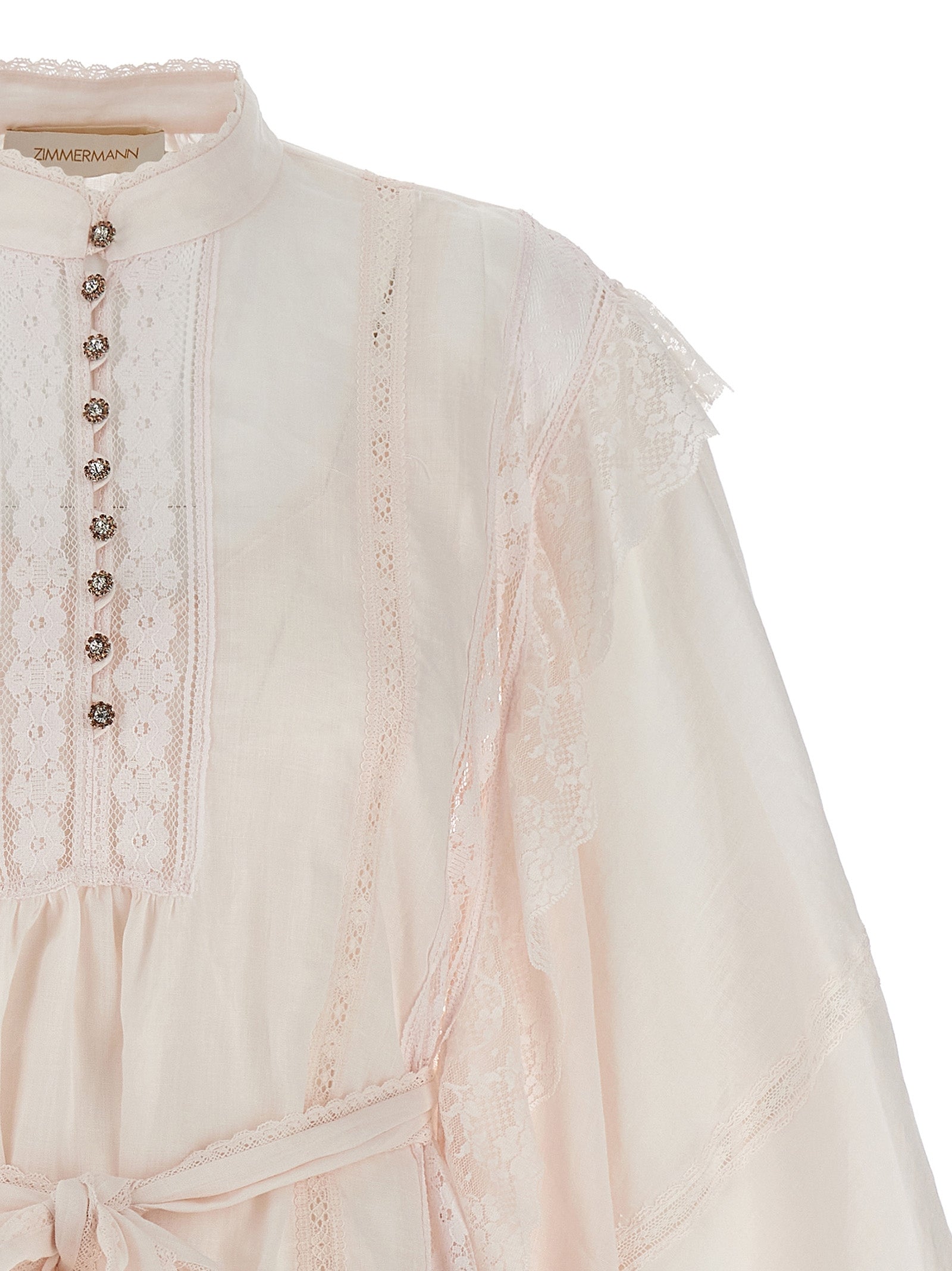 Zimmermann 'Crush Lace Billow' Mini Dress