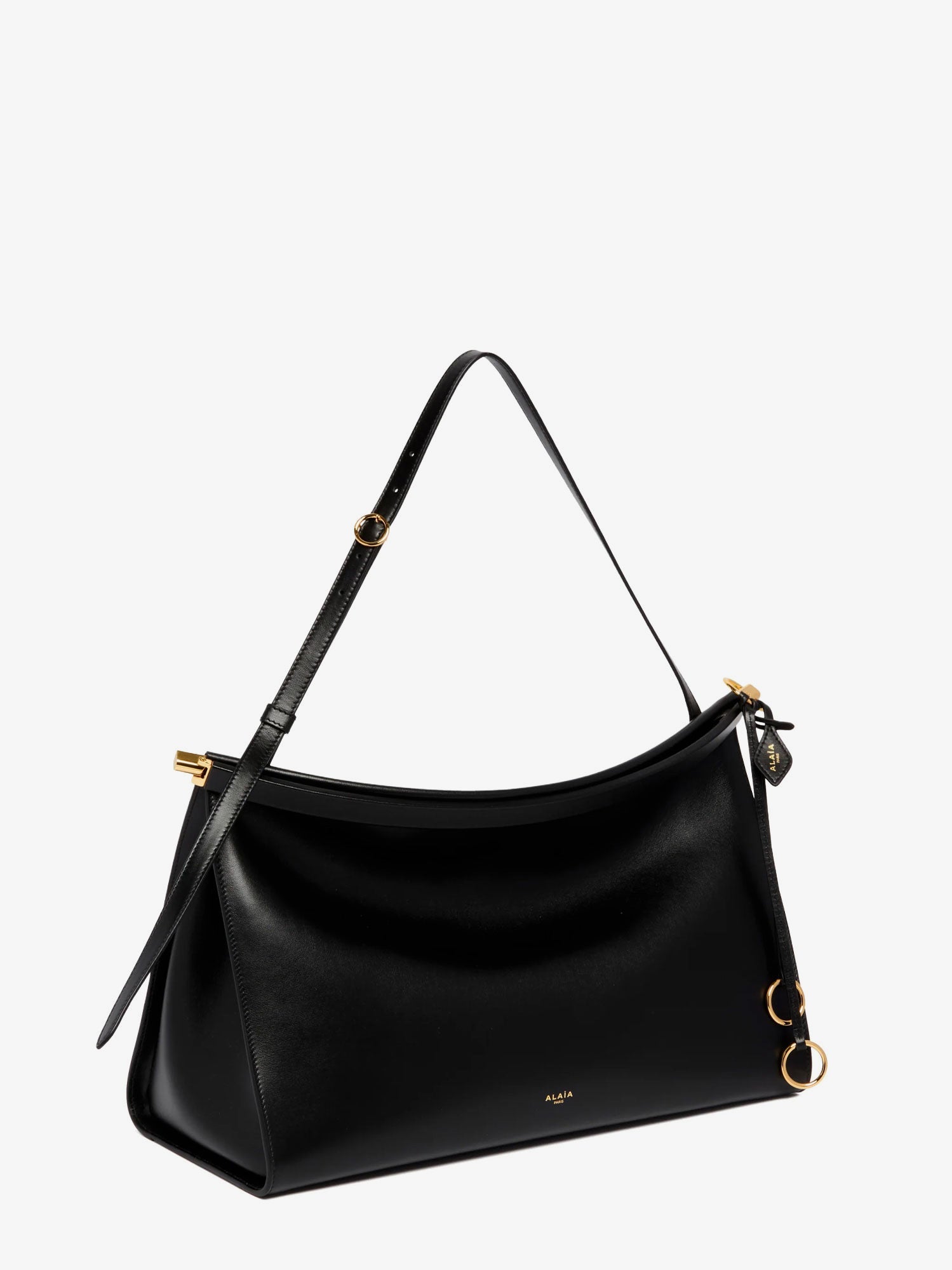 Alaïa Le Click East West Large Leather Shoulder Bag