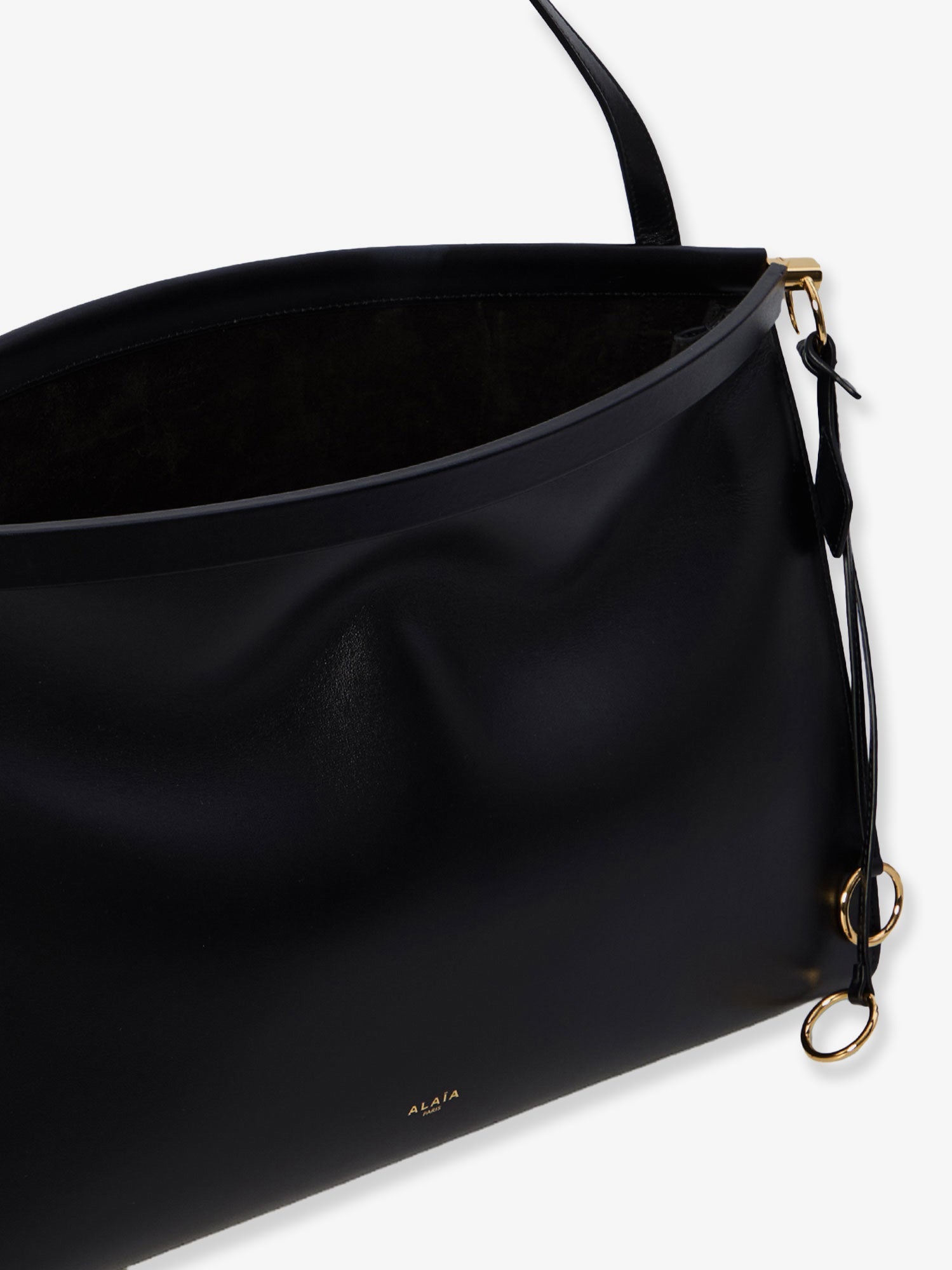 Alaïa Le Click East West Large Leather Shoulder Bag