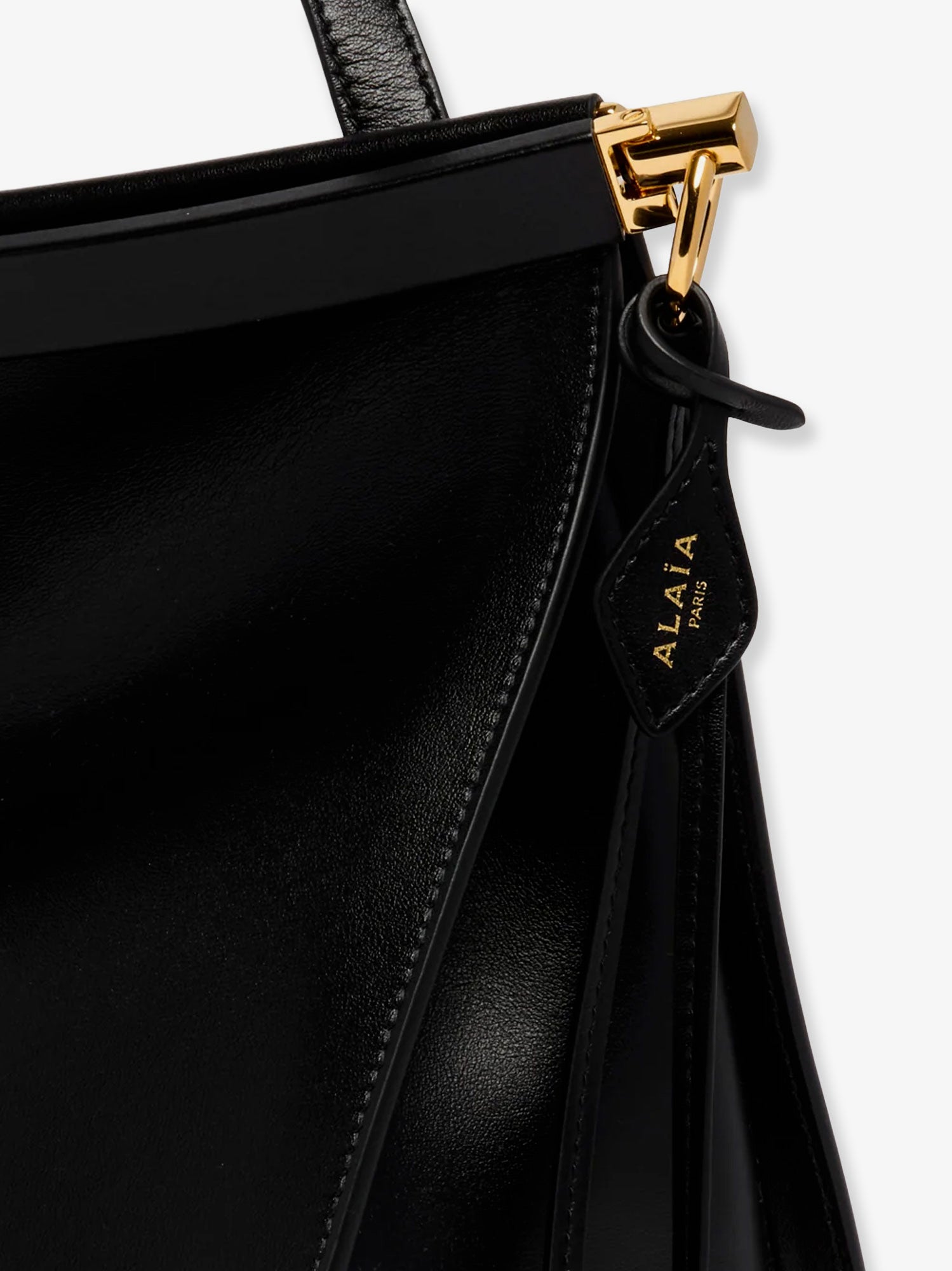 Alaïa Le Click East West Large Leather Shoulder Bag