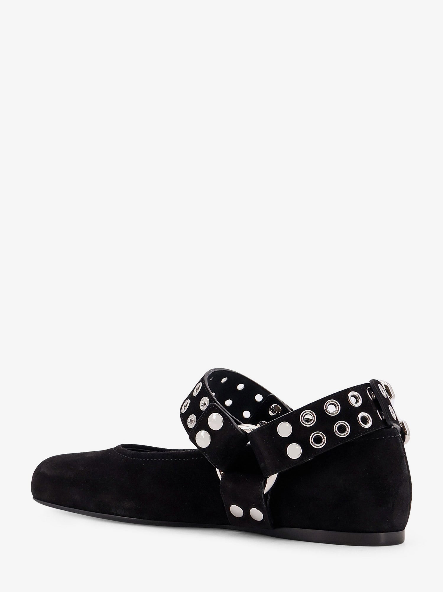 Alaïa Suede Biker Flat Ballerinas