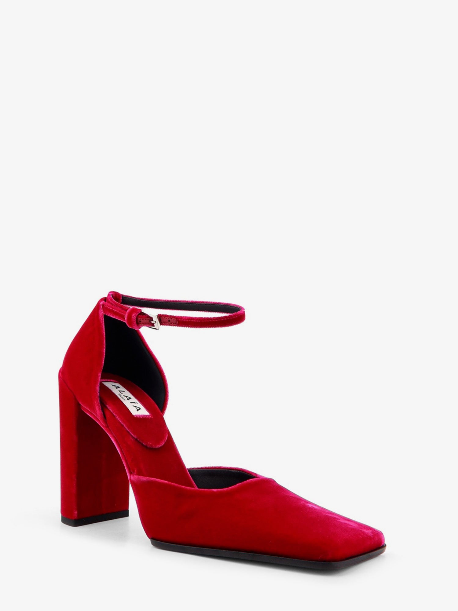 Alaïa D' Orsay 90 Velvet Décolleté