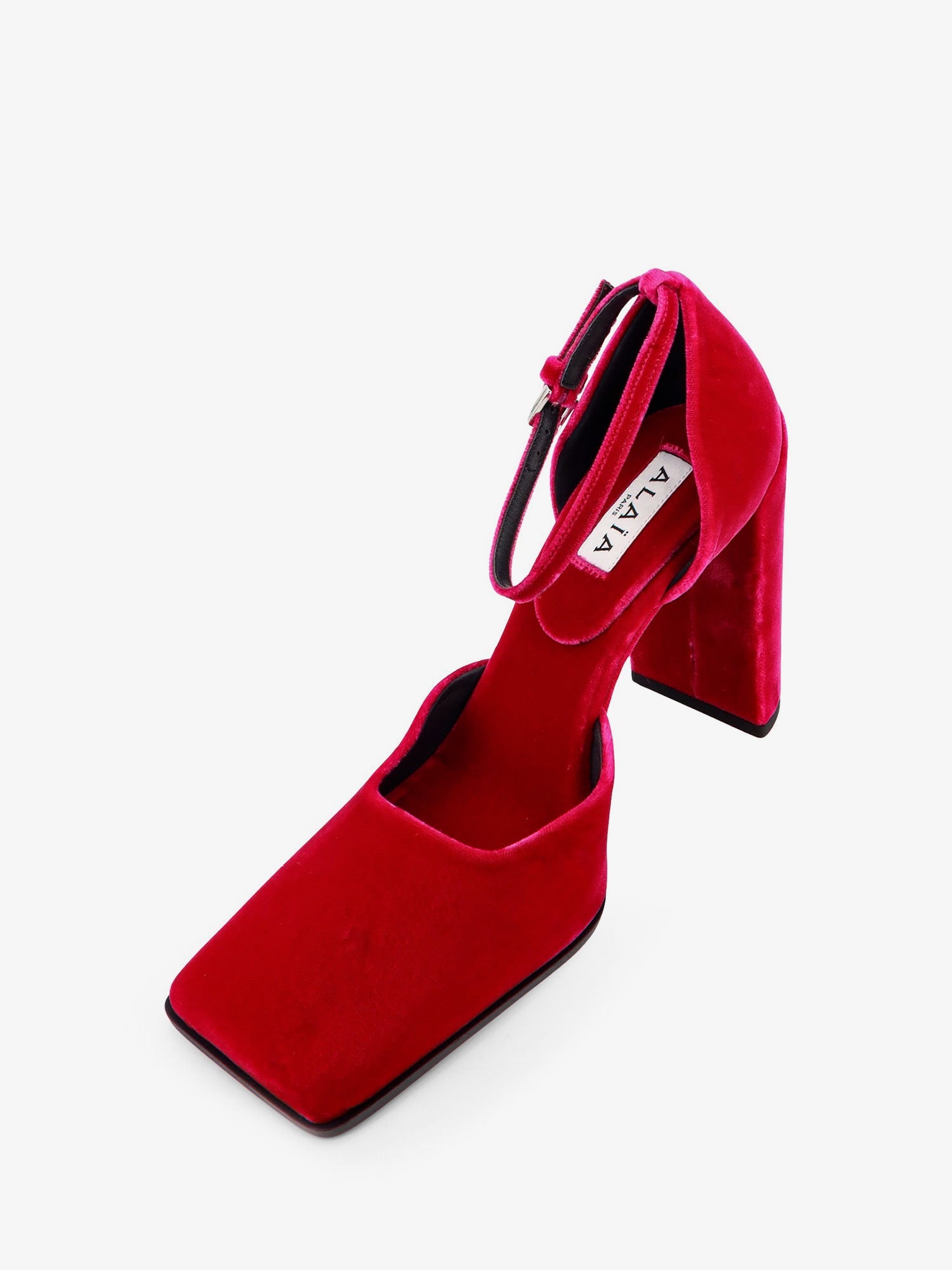 Alaïa D' Orsay 90 Velvet Décolleté