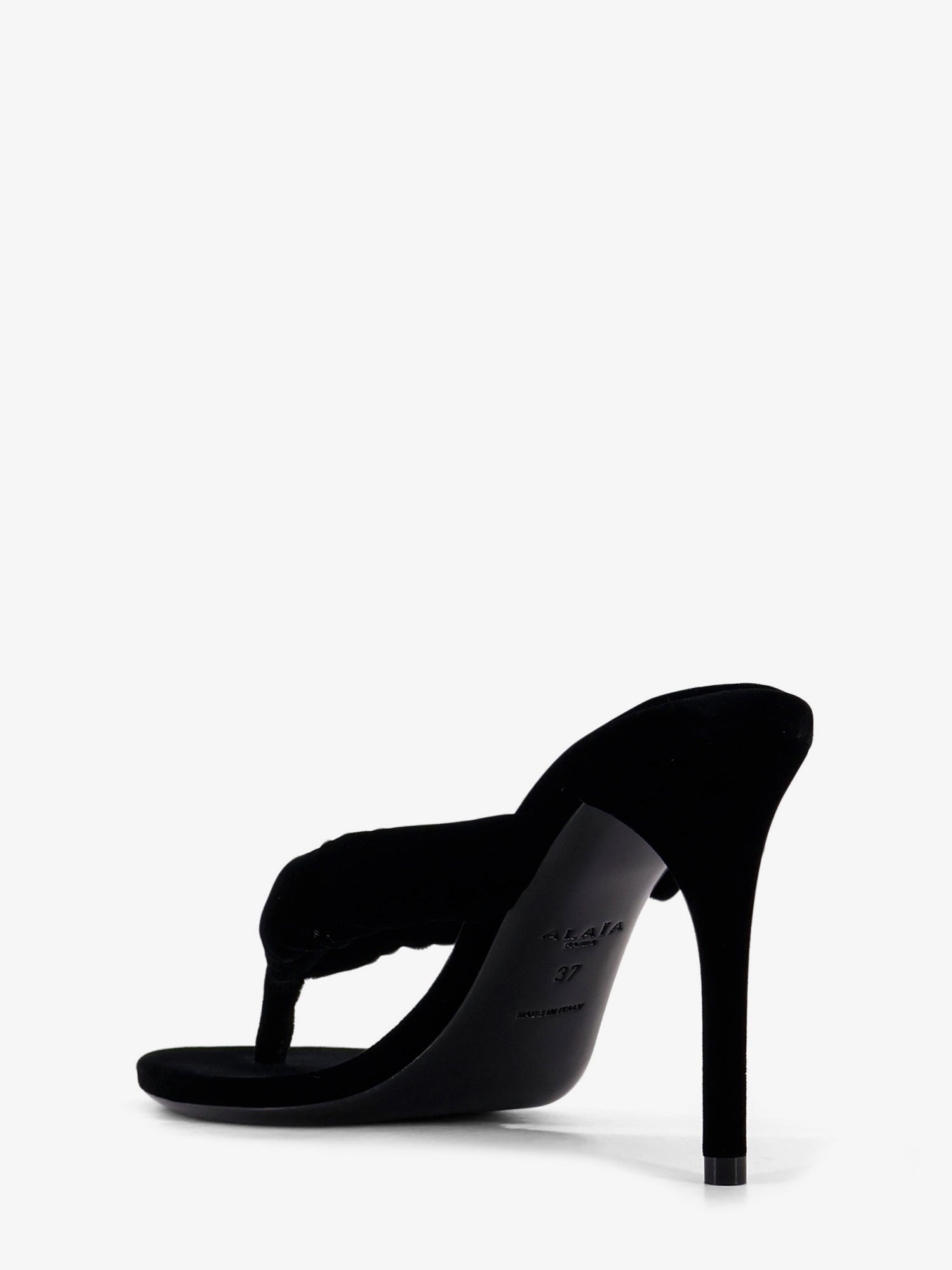 Alaïa Thong Sandals With Velvet Heel